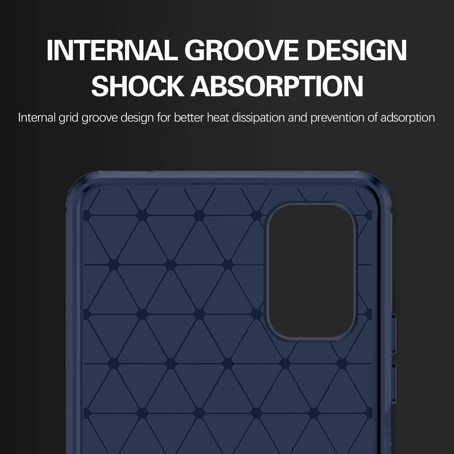 Pikkme Samsung Galaxy M31s Hybrid Carbon Fiber Back Cover | Blue