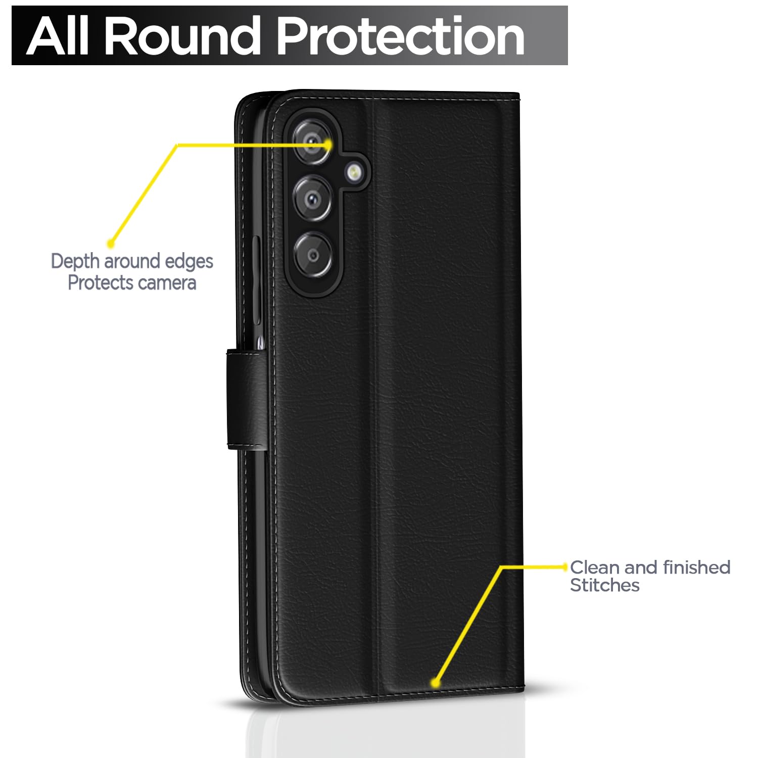 Pikkme Samsung Galaxy F15 5G / M15 5G / M15 Prime 5G (Black)