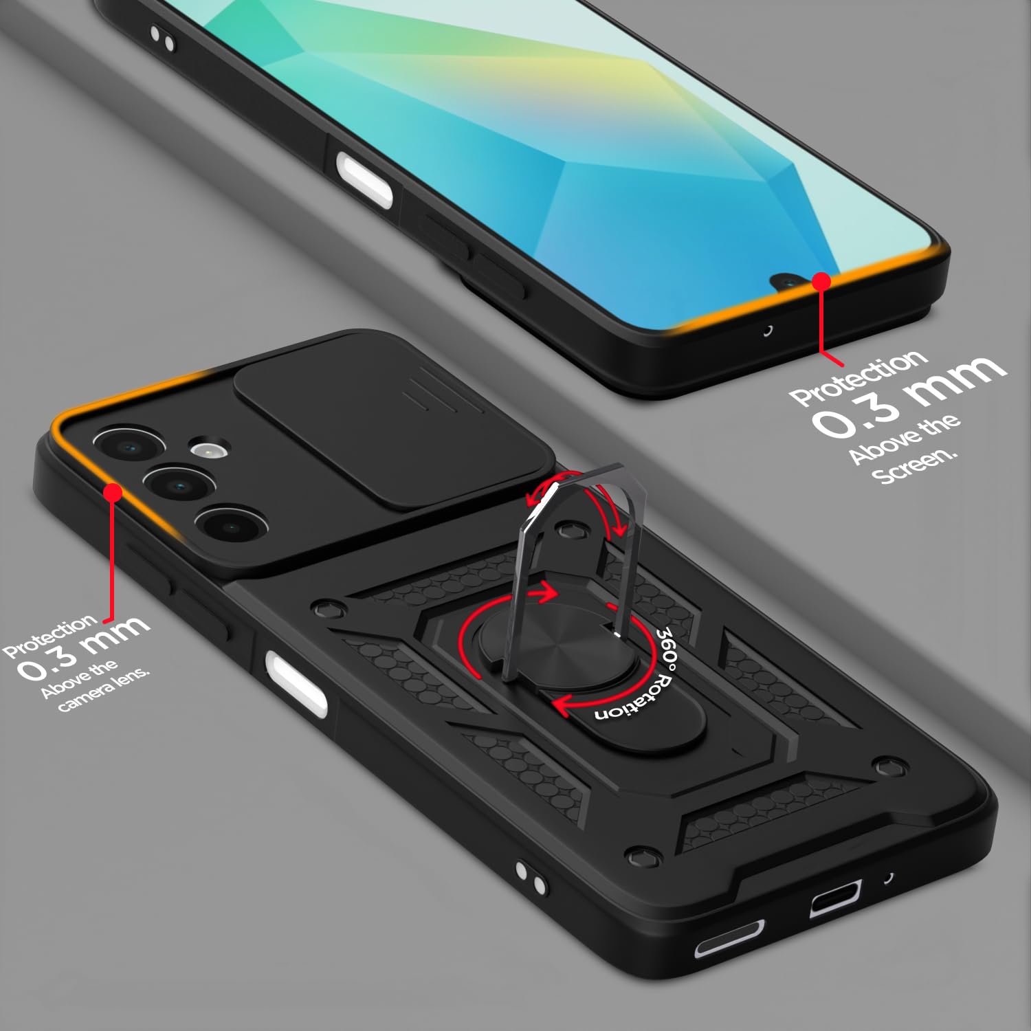 Samsung A16 5G phone cover in black by Pikkme – photo 4