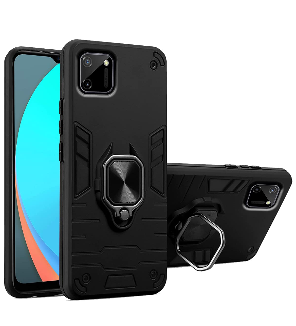 Pikkme black back cover for Realme C11