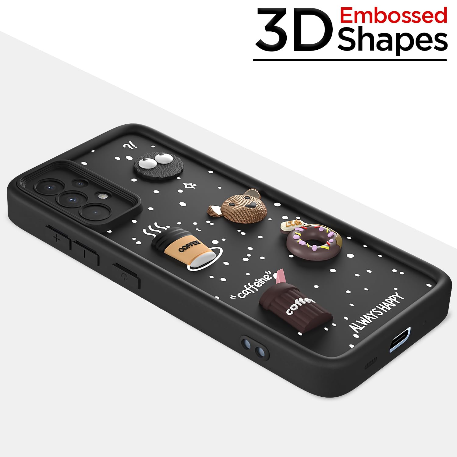 Pikkme Samsung A33 5G/3D Silicone black back cover – photo 3