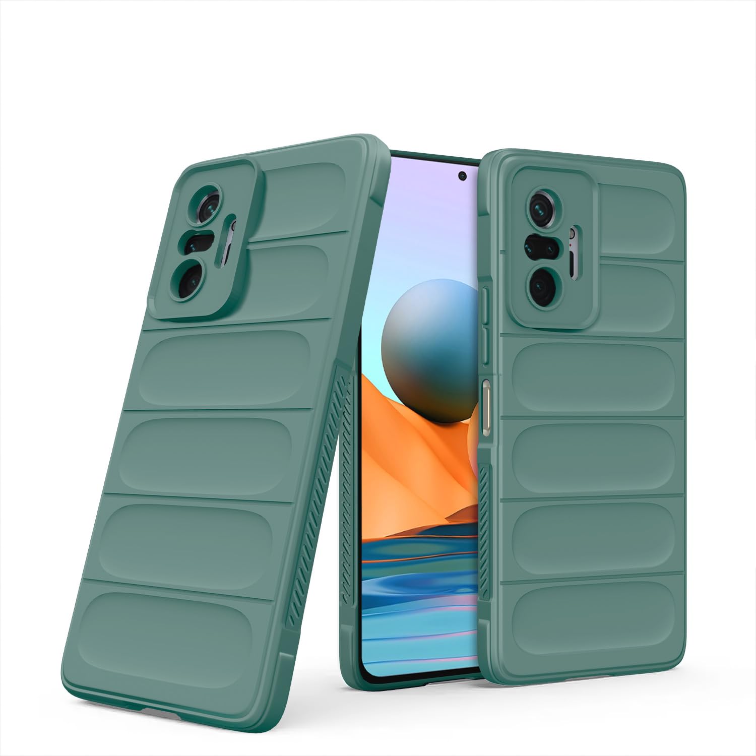 Pikkme green Liquid Silicone mobile back cover for Redmi Note 10 Pro 4G/10 Pro Max