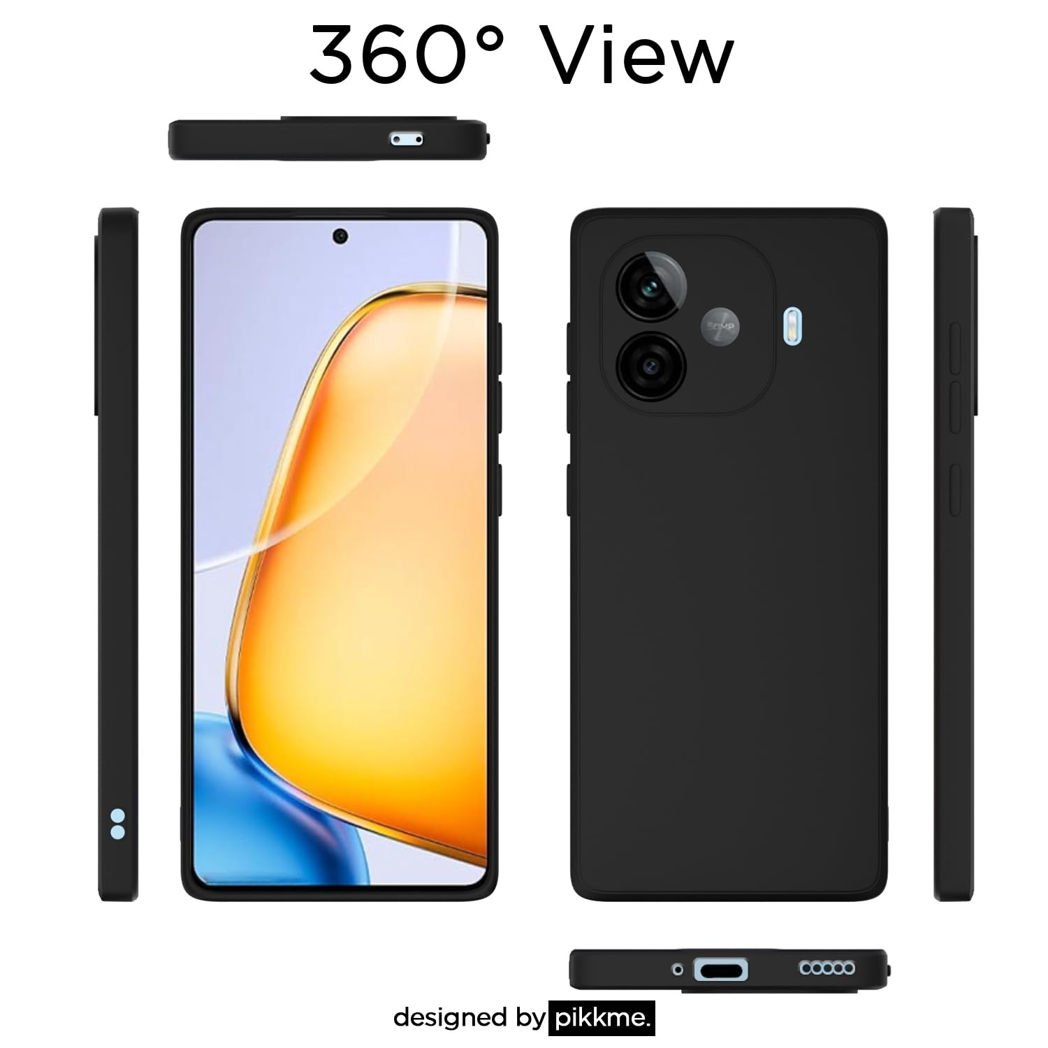 Pikkme iQOO Neo 10R/Z9 Turbo/Vivo Y200 GT 5G black mobile back cover – photo 3