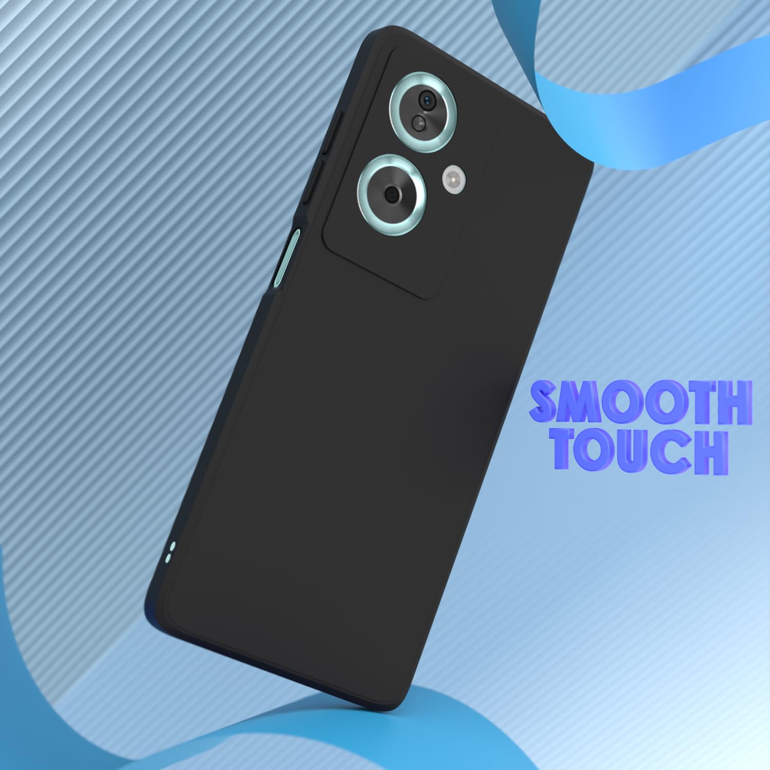 Pikkme Oppo A79 5G Liquid Silicone Back Cover | Black