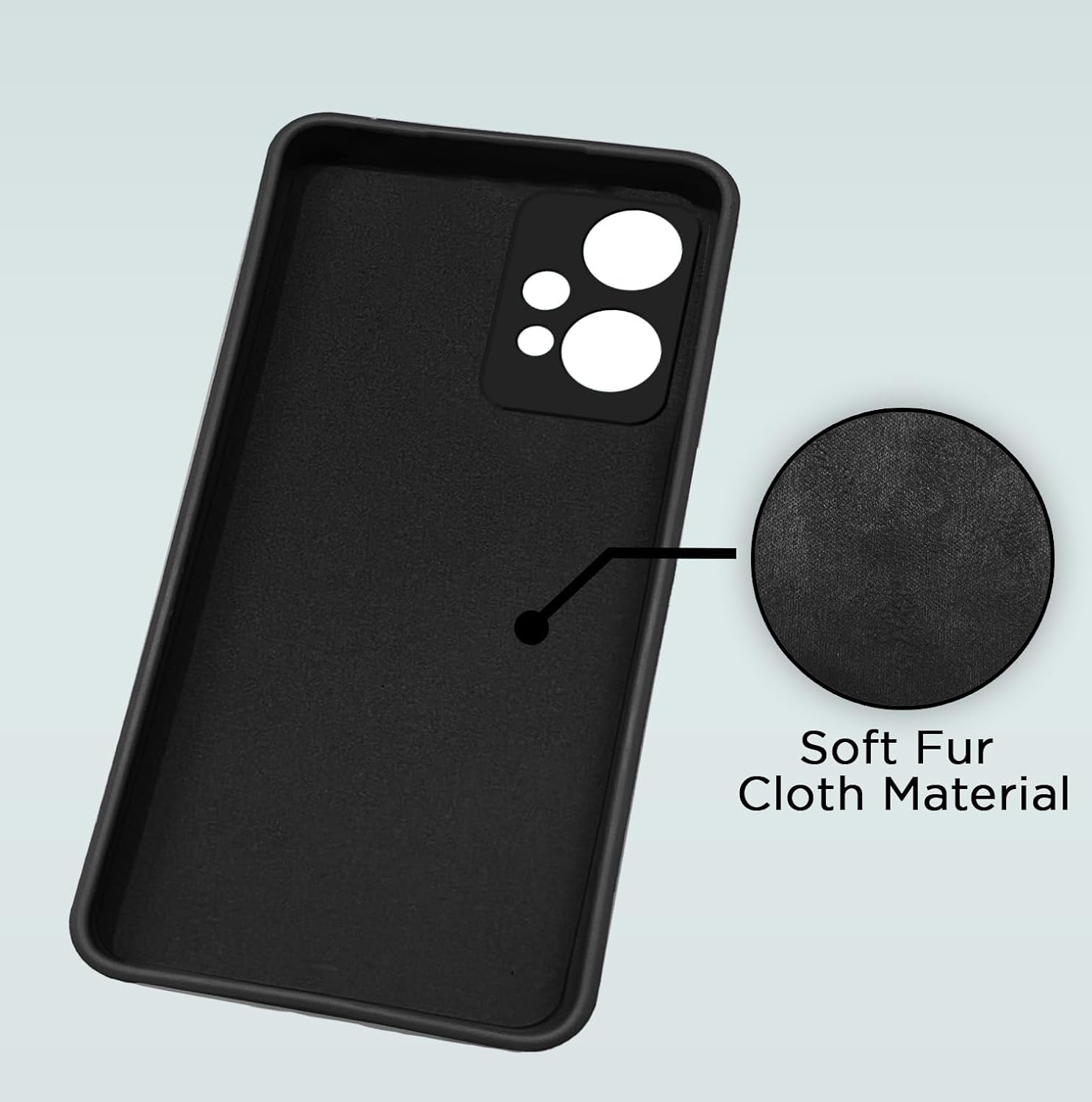 Pikkme OnePlus Nord Ce 2 Lite 5G Liquid Silicone Back Cover | Black