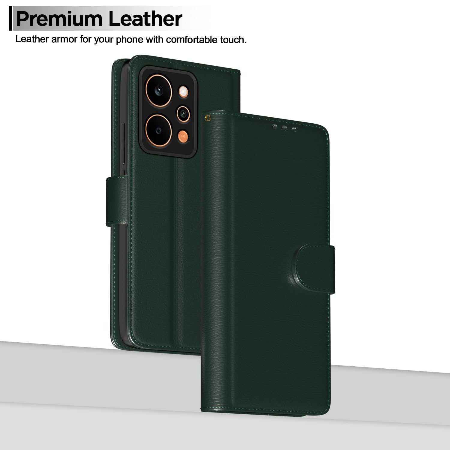 Realme P4 Power 5G Wallet flip cover in green by Pikkme – photo 2