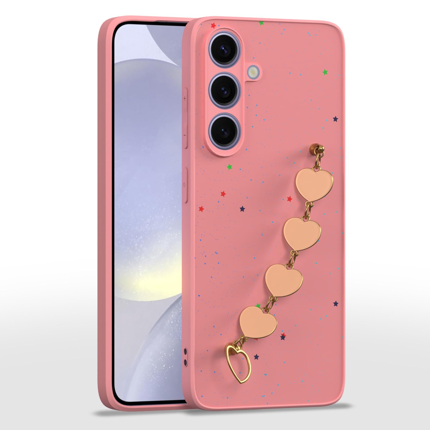 Samsung S24 5G mobile back cover in pink by Pikkme