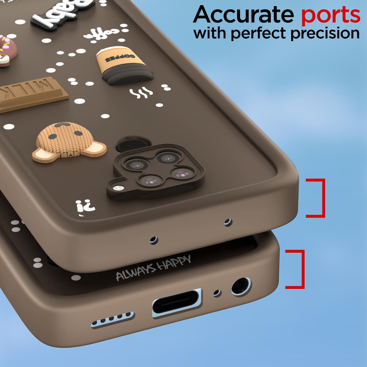 Pikkme Redmi Note 9 brown mobile cover – photo 4