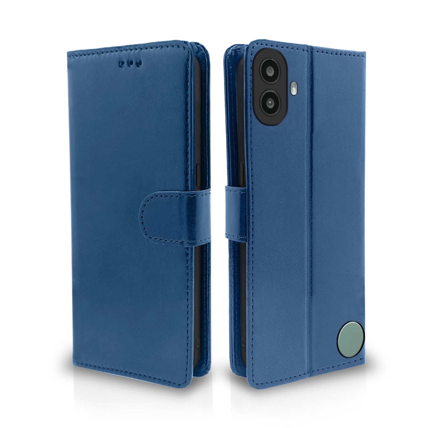Pikkme CMF By Nothing Phone 1 Vintage Flip Cover (Blue)