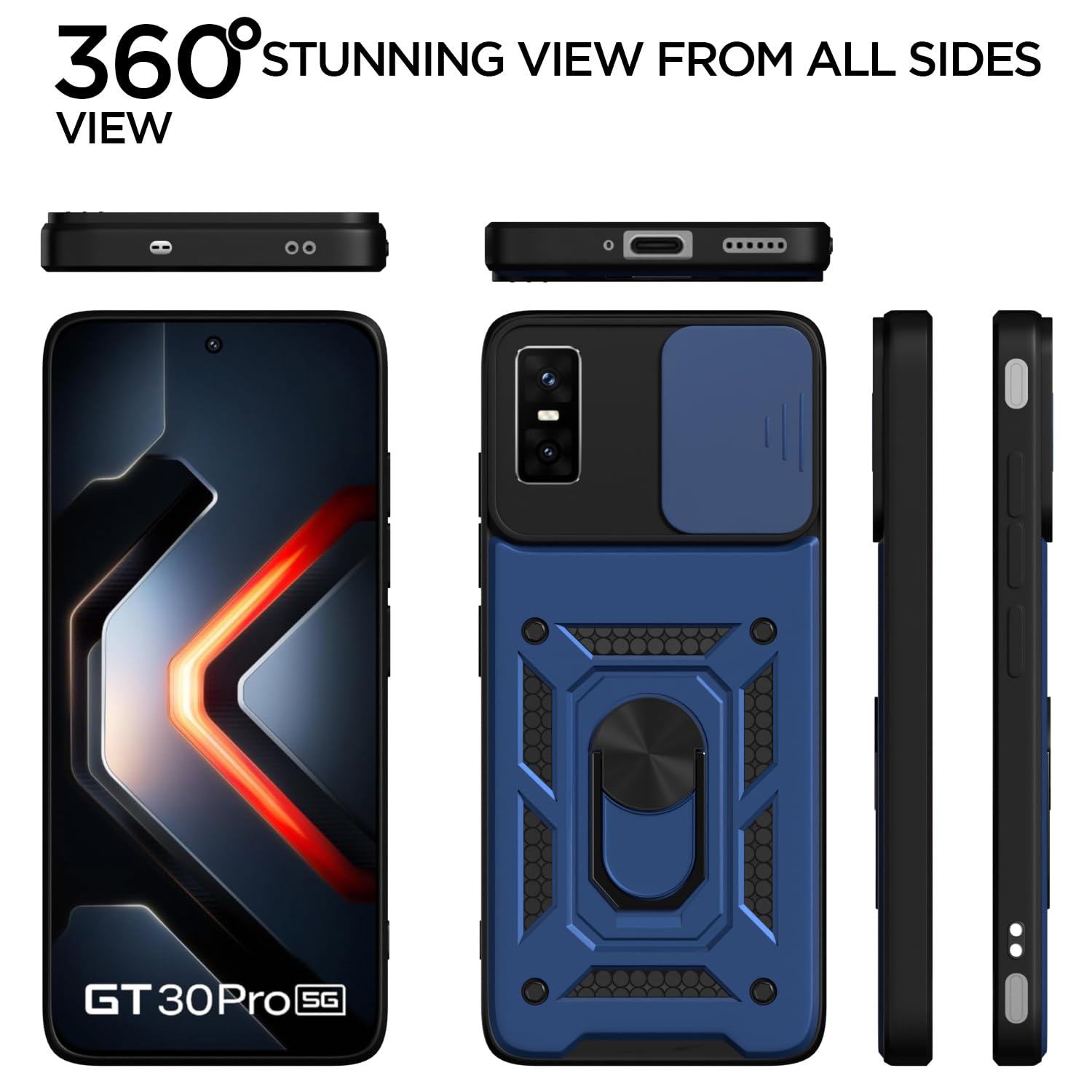 Pikkme blue phone cover for Infinix GT 30 Pro 5G/360 – photo 5