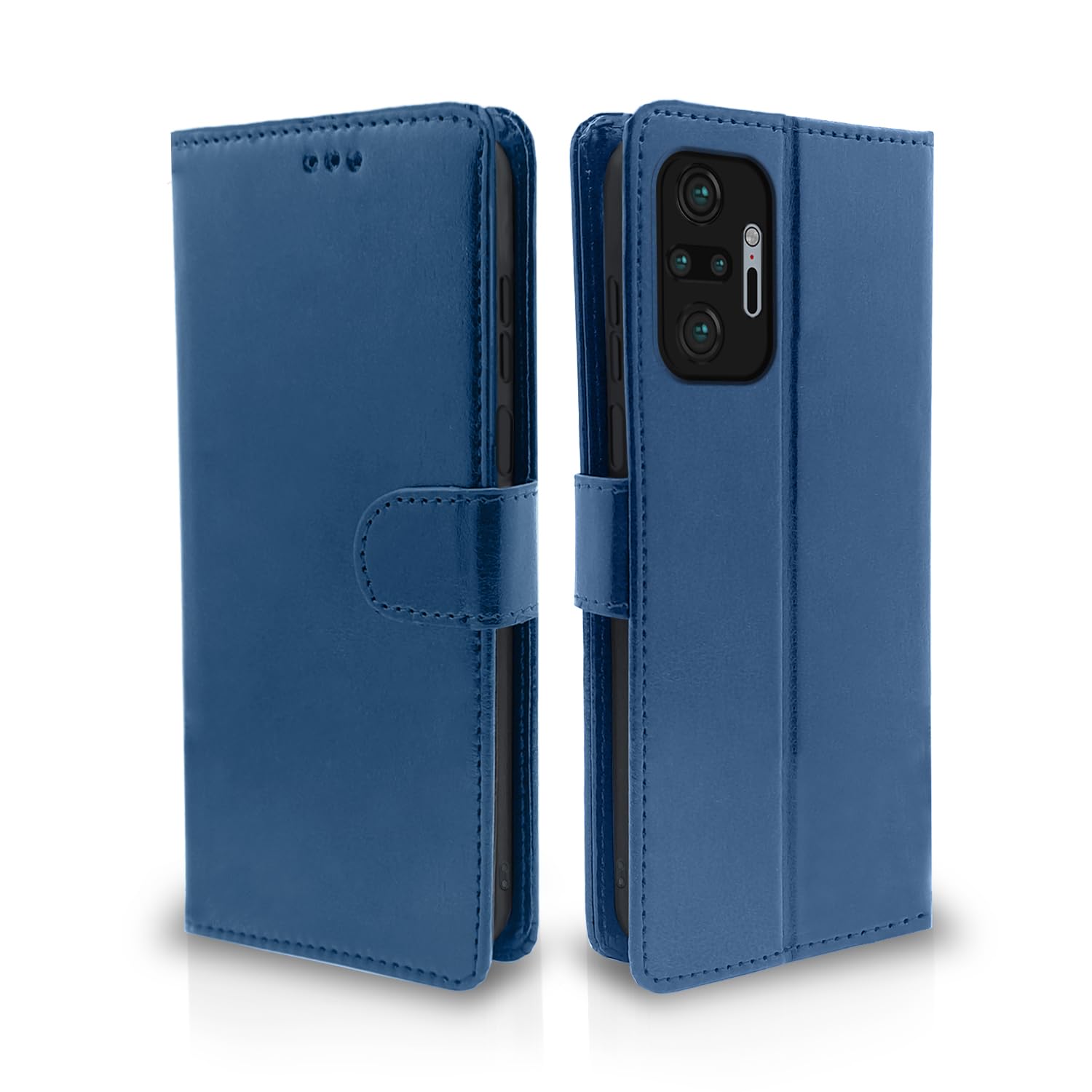 Pikkme Redmi Note 10 Pro Max Vintage Flip Cover | Blue