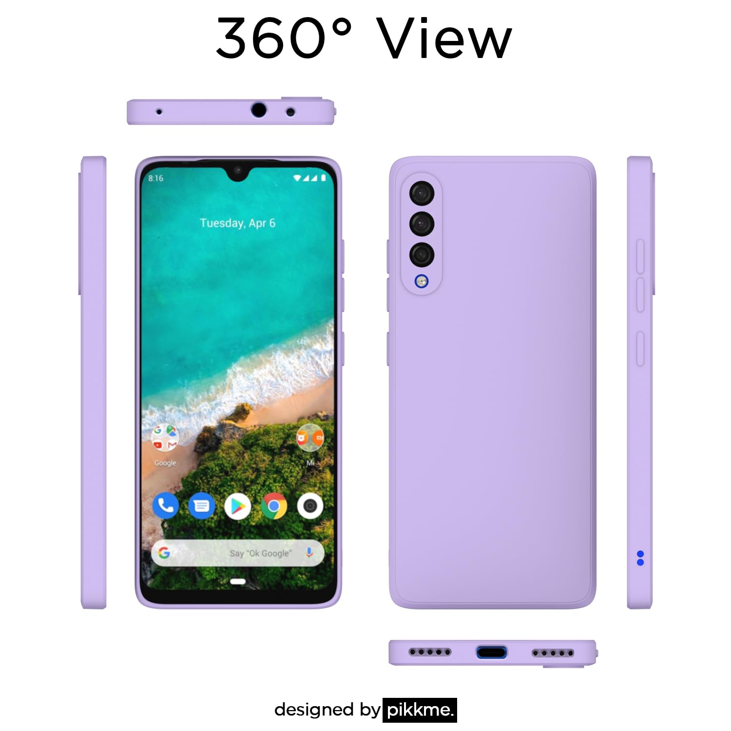 Pikkme Mi A3 purple back cover – photo 3