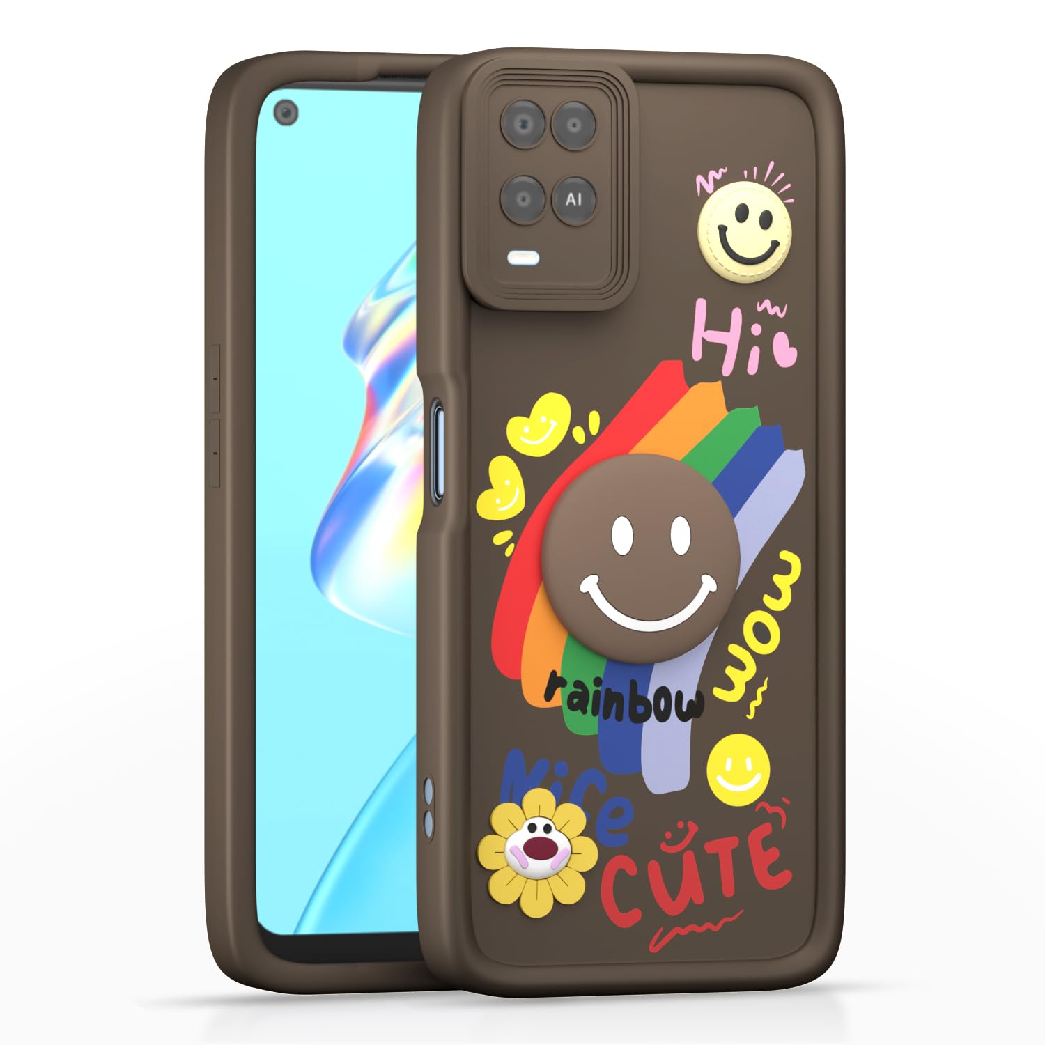 Brown mobile cover for Oppo A54 – Pikkme