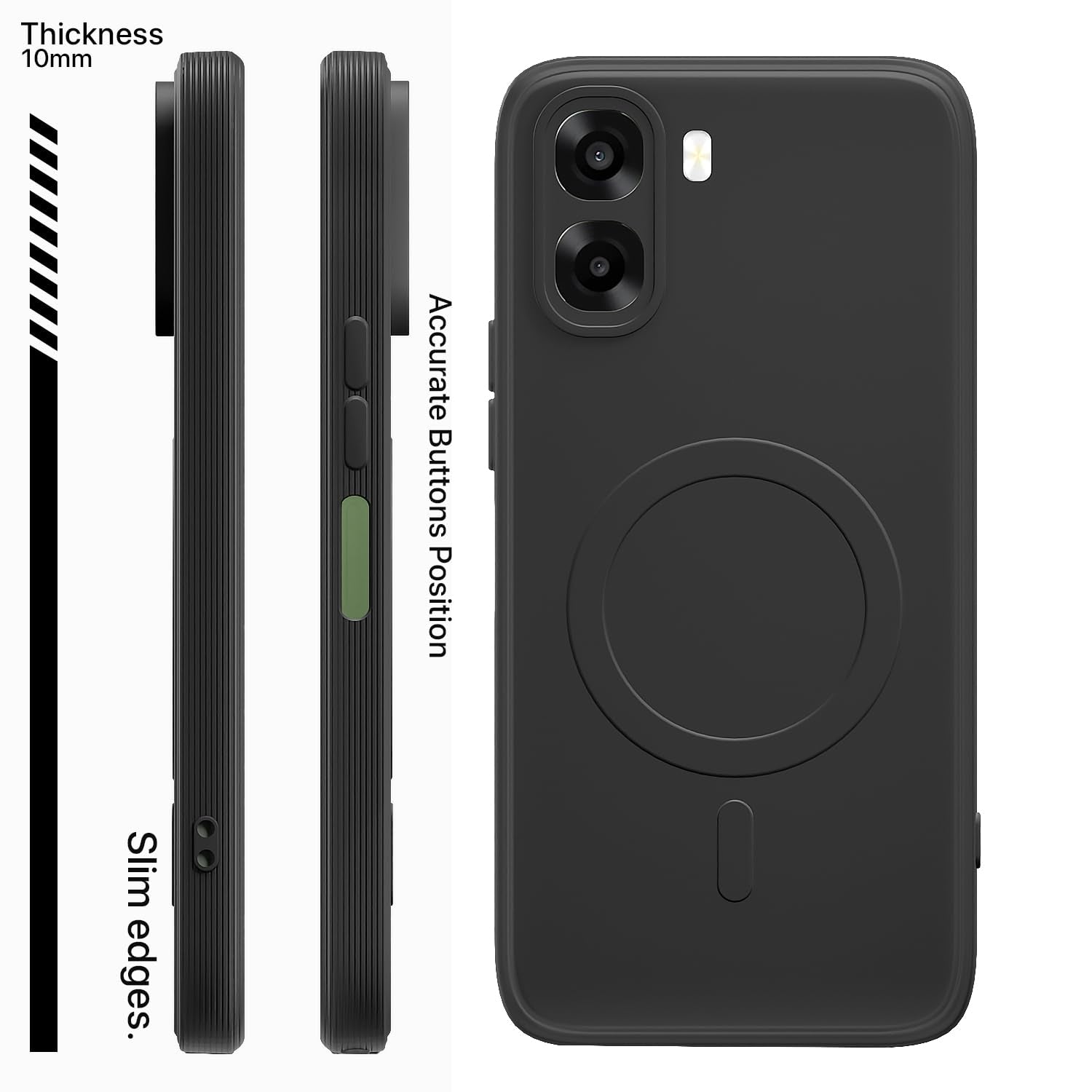 Pikkme black MagSafe phone cover for Oppo A6X 5G – photo 3