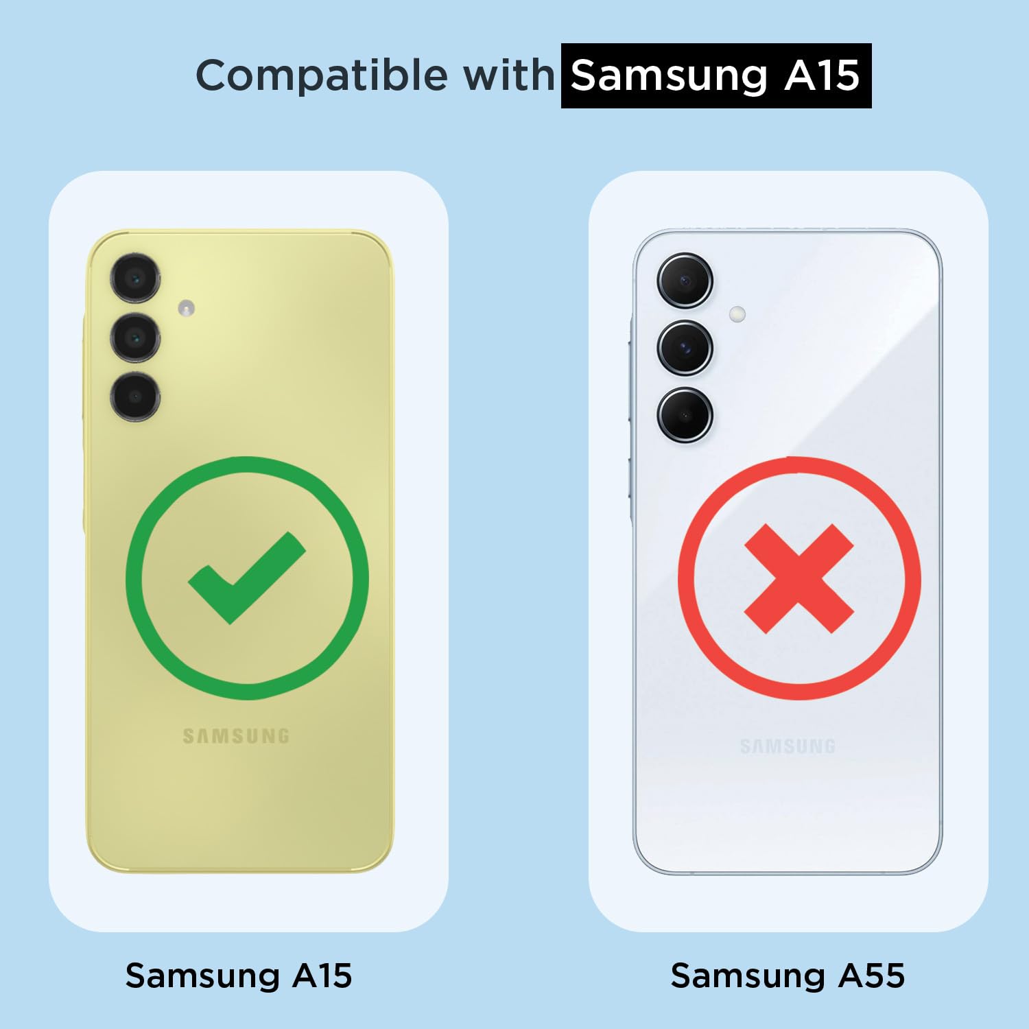 Samsung A15 5G mobile cover in transparent by Pikkme – photo 4