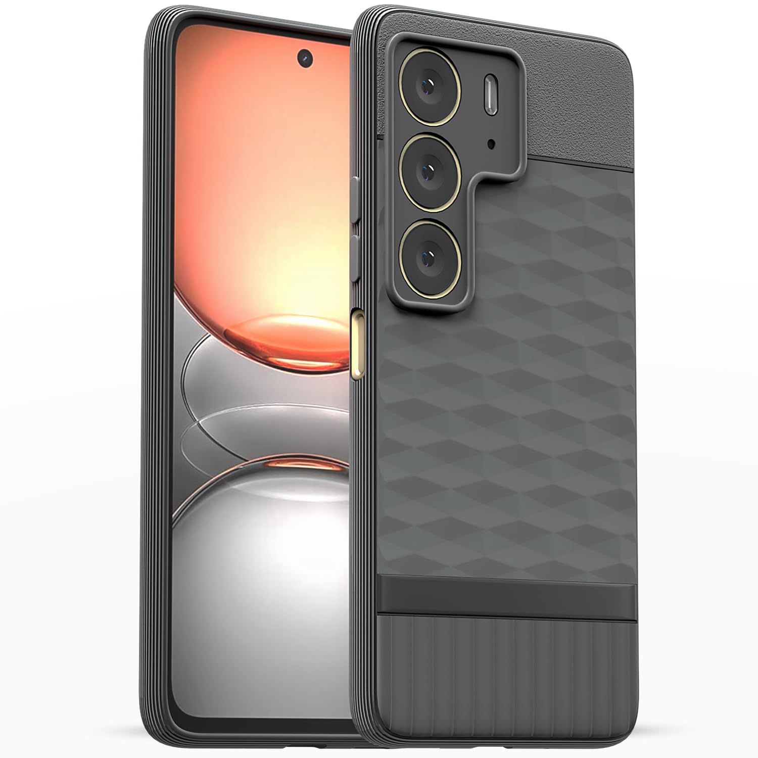 Realme C75 Gencase Back Cover - Grey