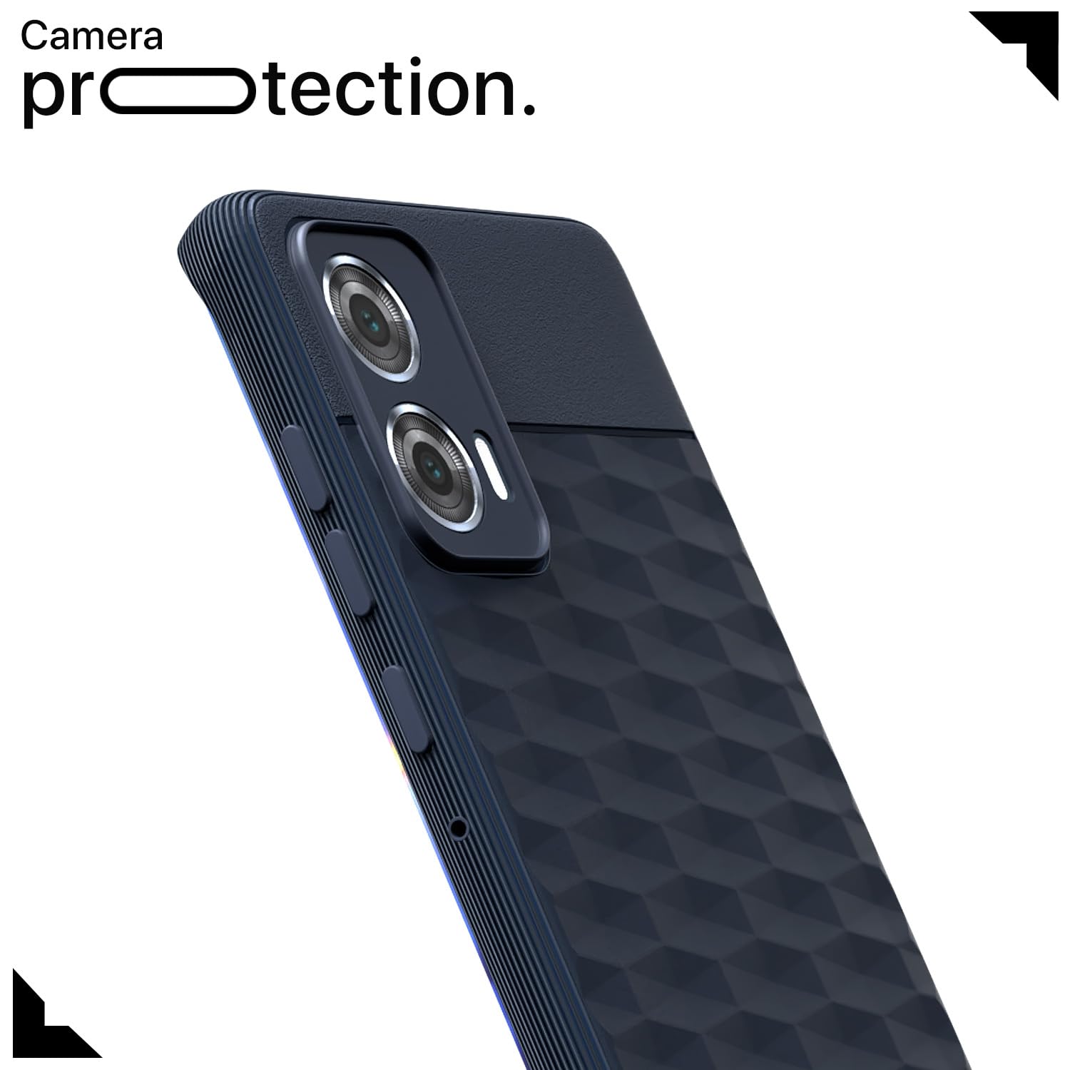 Pikkme Motorola Moto Edge 50 Fusion 5G Gencase Back Cover (Blue)