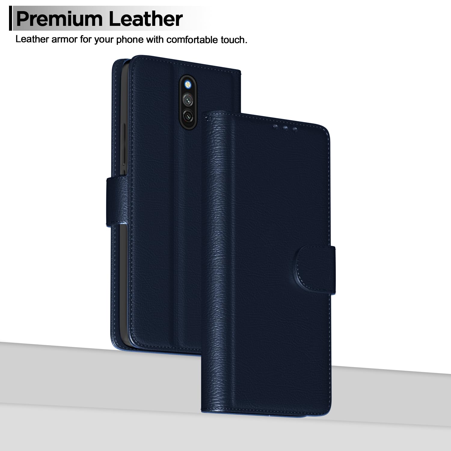 Blue Wallet mobile flip cover for Redmi 8A – Pikkme – photo 2