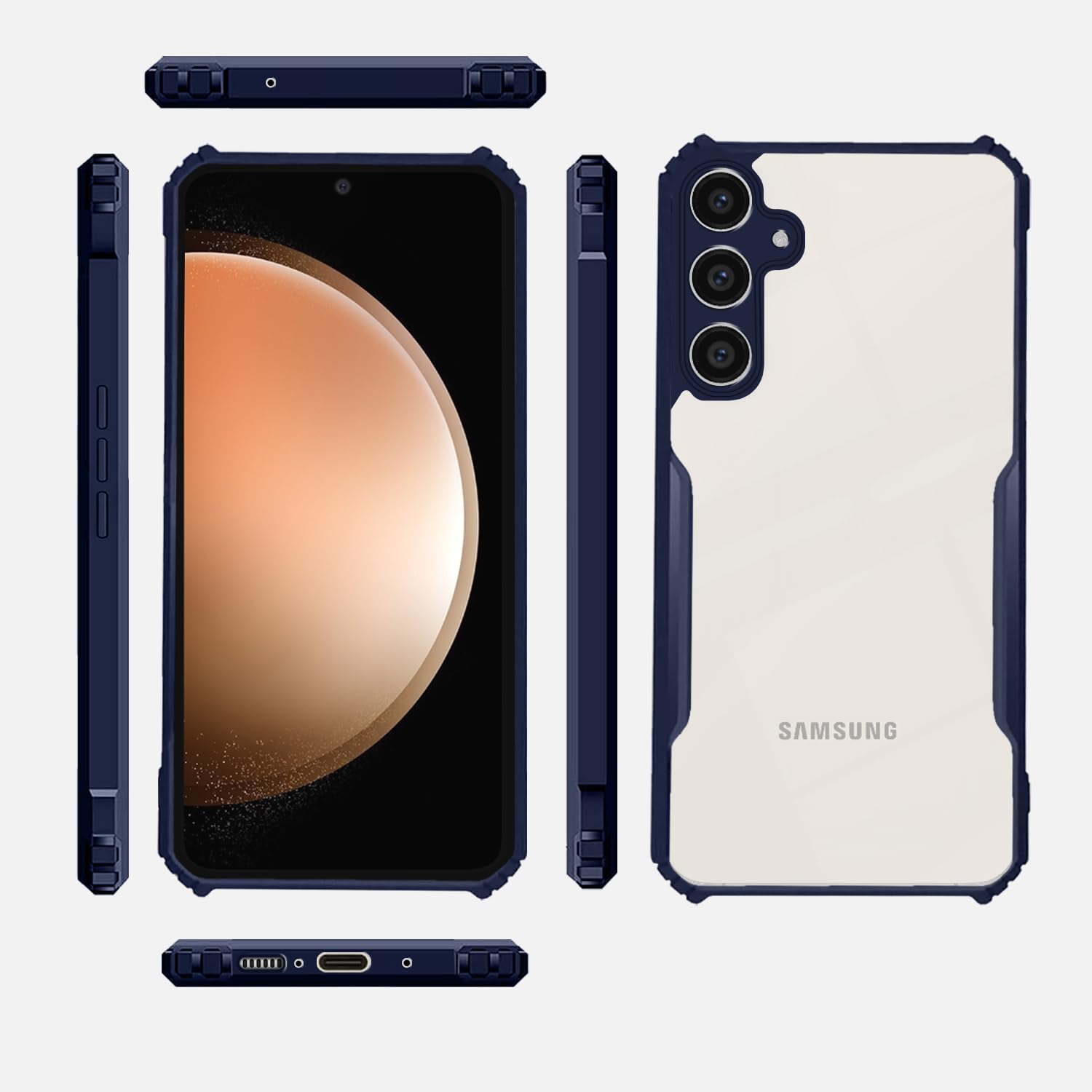 Blue Hybrid back cover for Samsung S23 FE 5G – Pikkme – photo 3