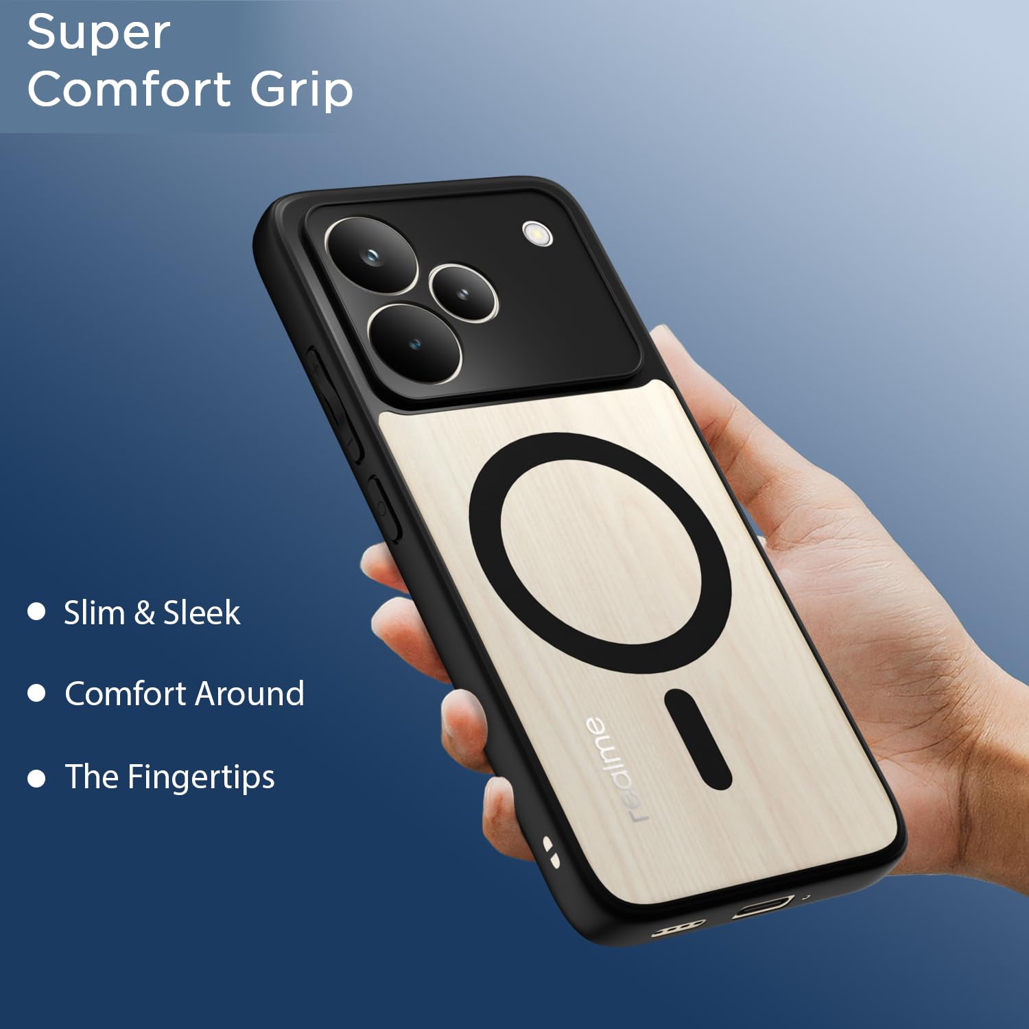 Pikkme black mag-safe mobile cover for Realme P4 Pro 5G – photo 6