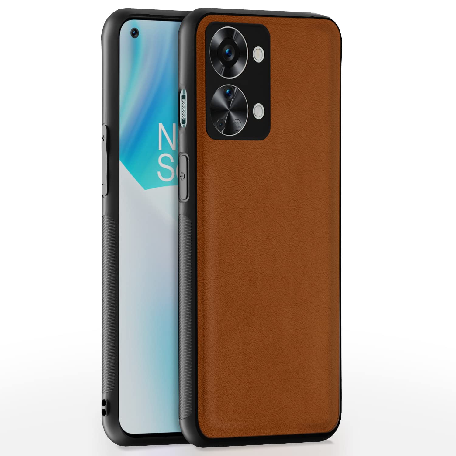Pikkme OnePlus Nord 2T 5G Leather camel mobile cover