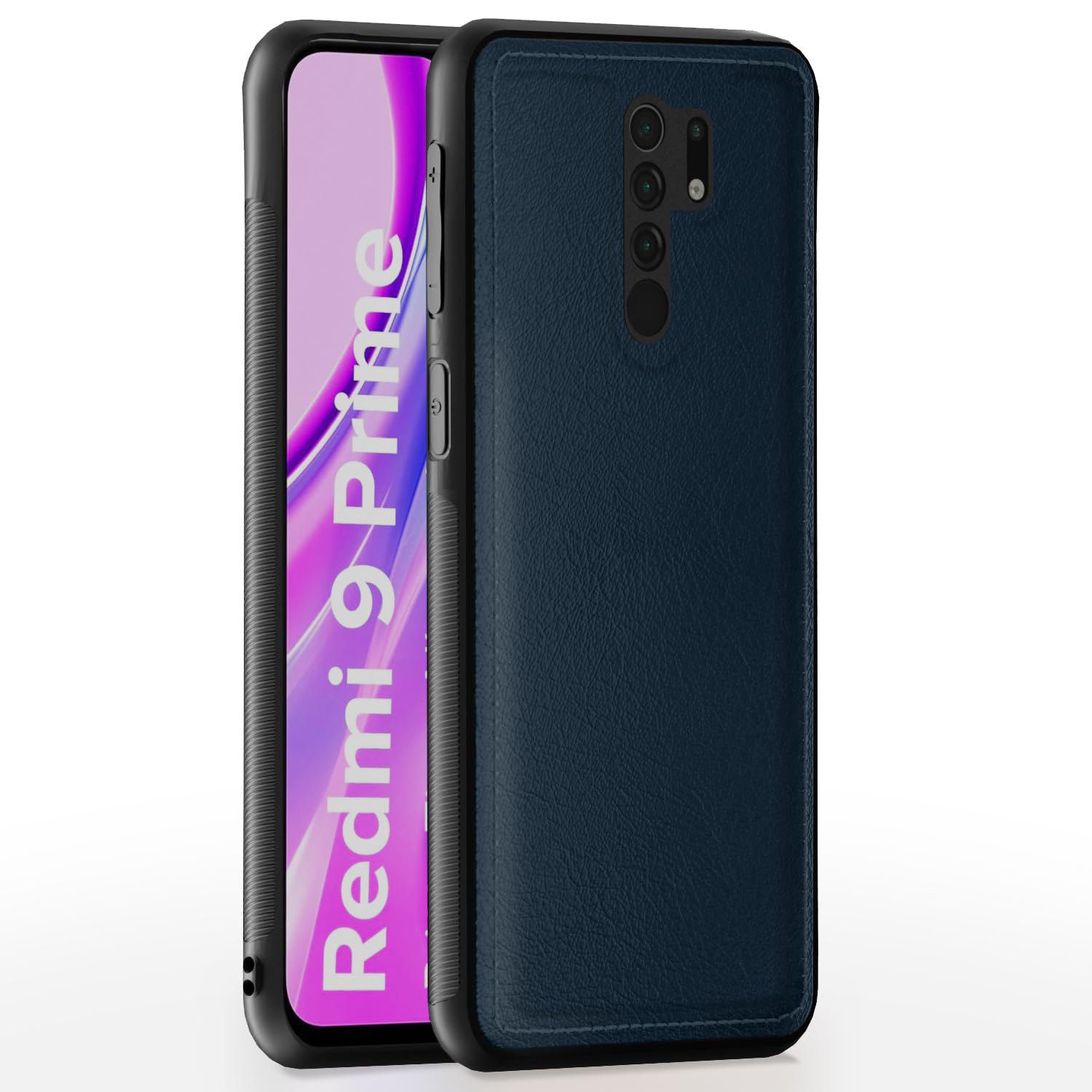 Pikkme Redmi 9 Prime/Poco M2 Leather blue phone cover