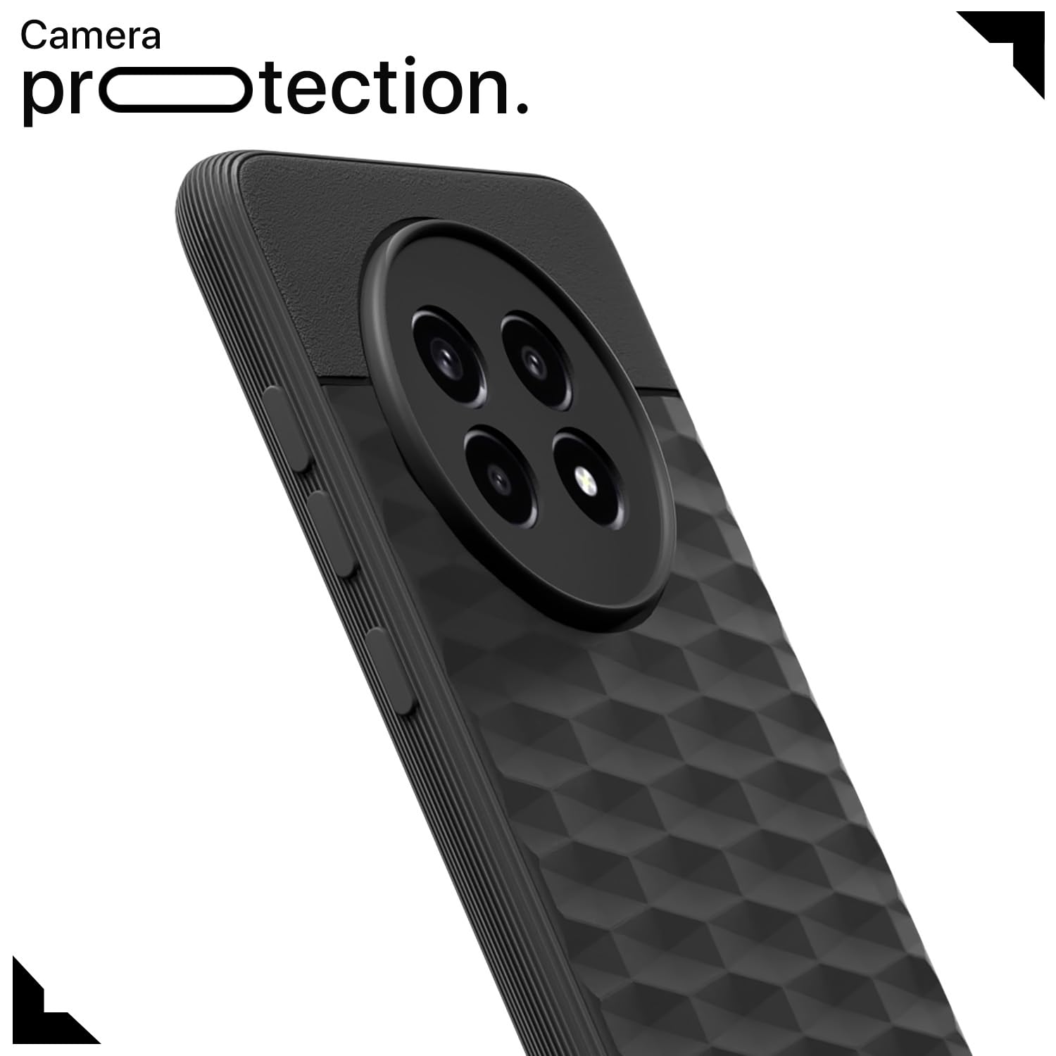 Pikkme Realme 13 Pro / 13 Pro Plus 5G Gencase Back Cover (Black)