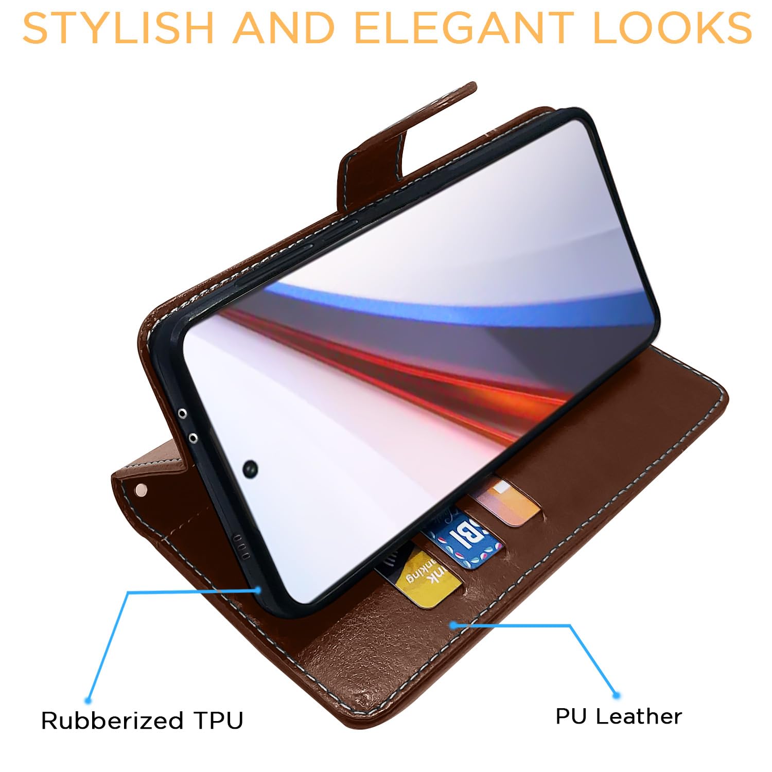 Brown & coffee Magnetic flip case for iQOO 12 5G – Pikkme – photo 5