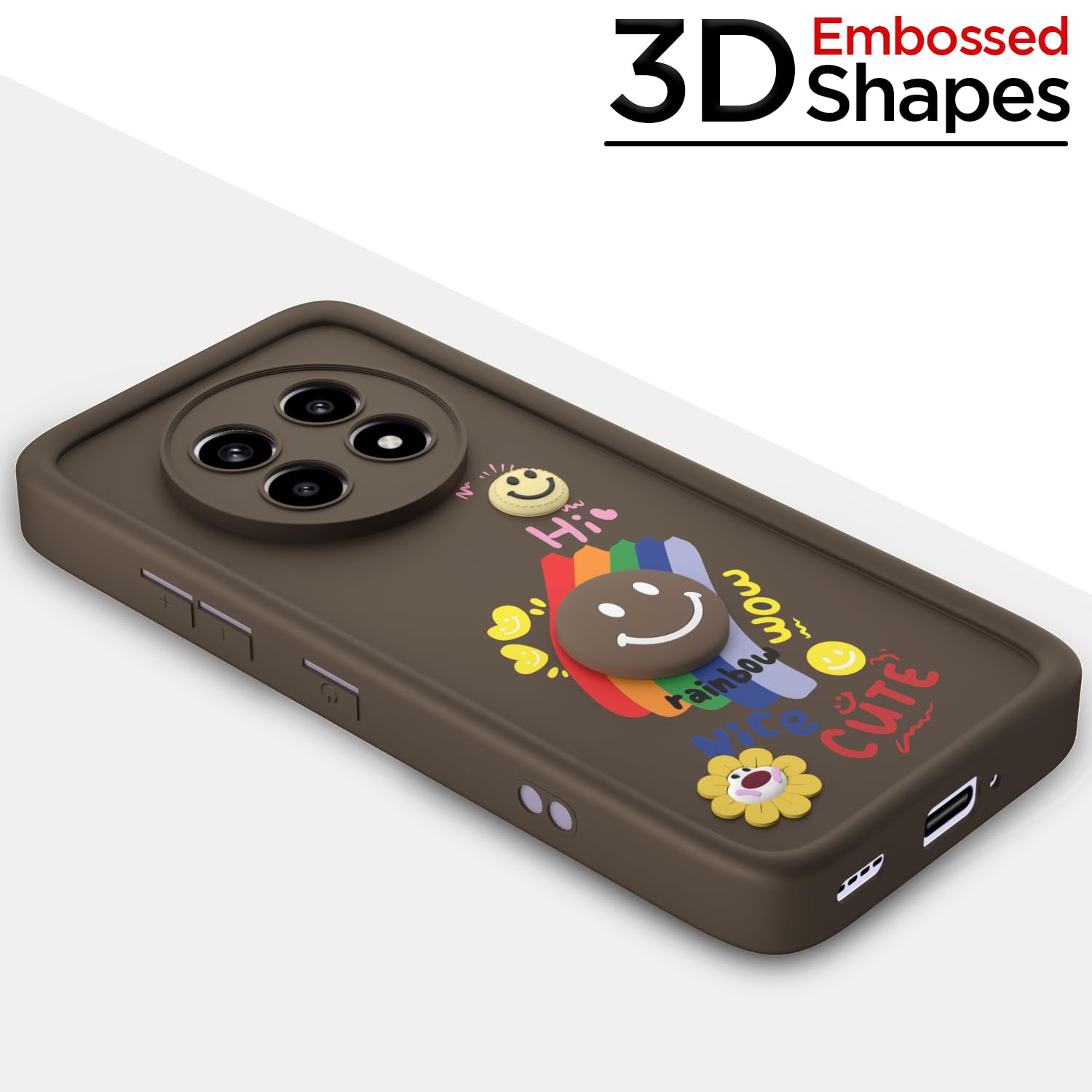 Realme 13 Pro/13 Pro Plus 5G Soft Silicone mobile cover in brown by Pikkme – photo 3