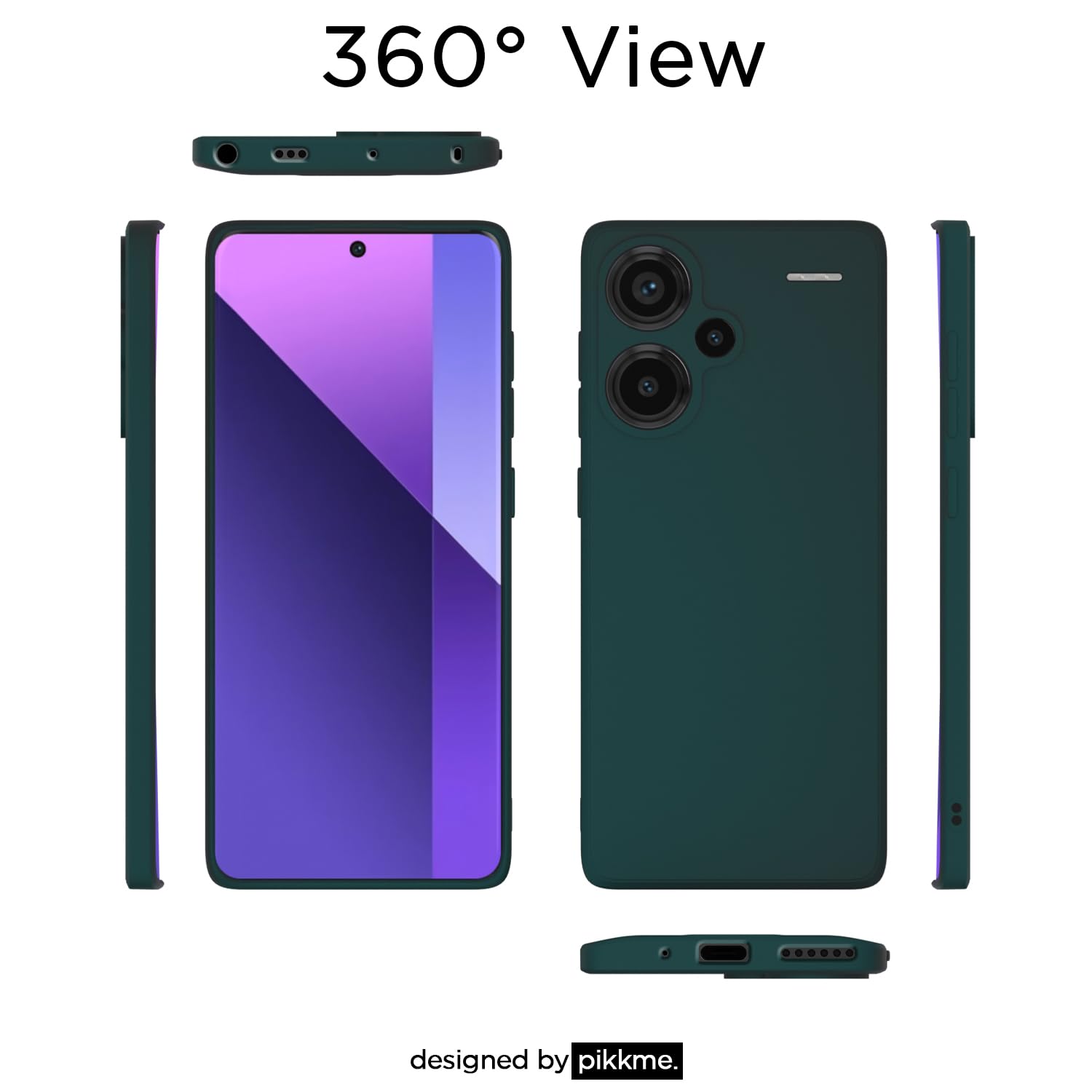 Redmi Note 13 Pro Plus 5G mobile back cover in green by Pikkme – photo 3