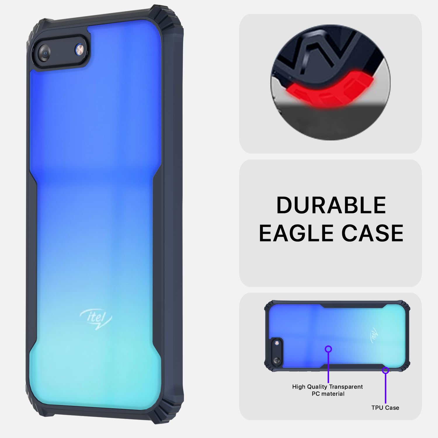 Pikkme blue mobile back cover for Itel A25 – photo 5