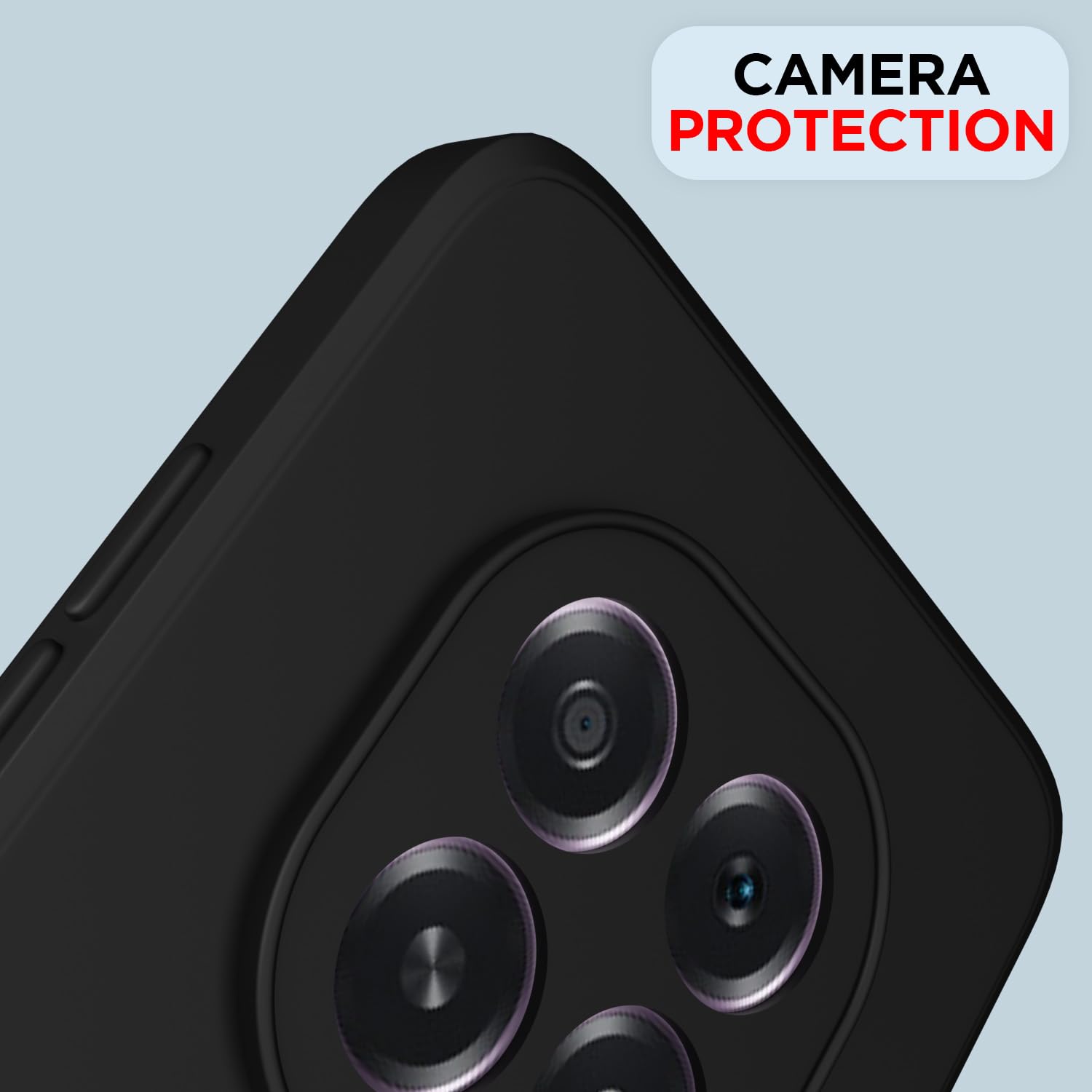 Pikkme Oppo F29 5G Liquid Silicone Back Cover (Black)