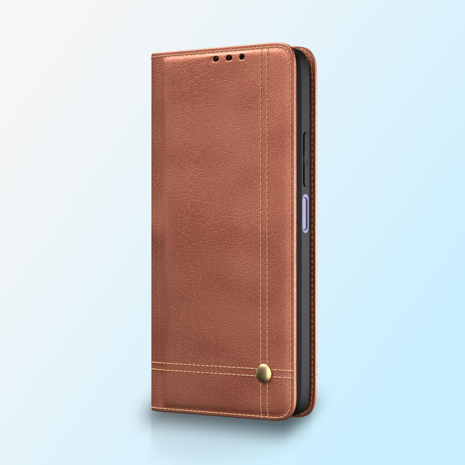 Pikkme brown Magnetic wallet flip cover for Redmi Note 14 5G – photo 6