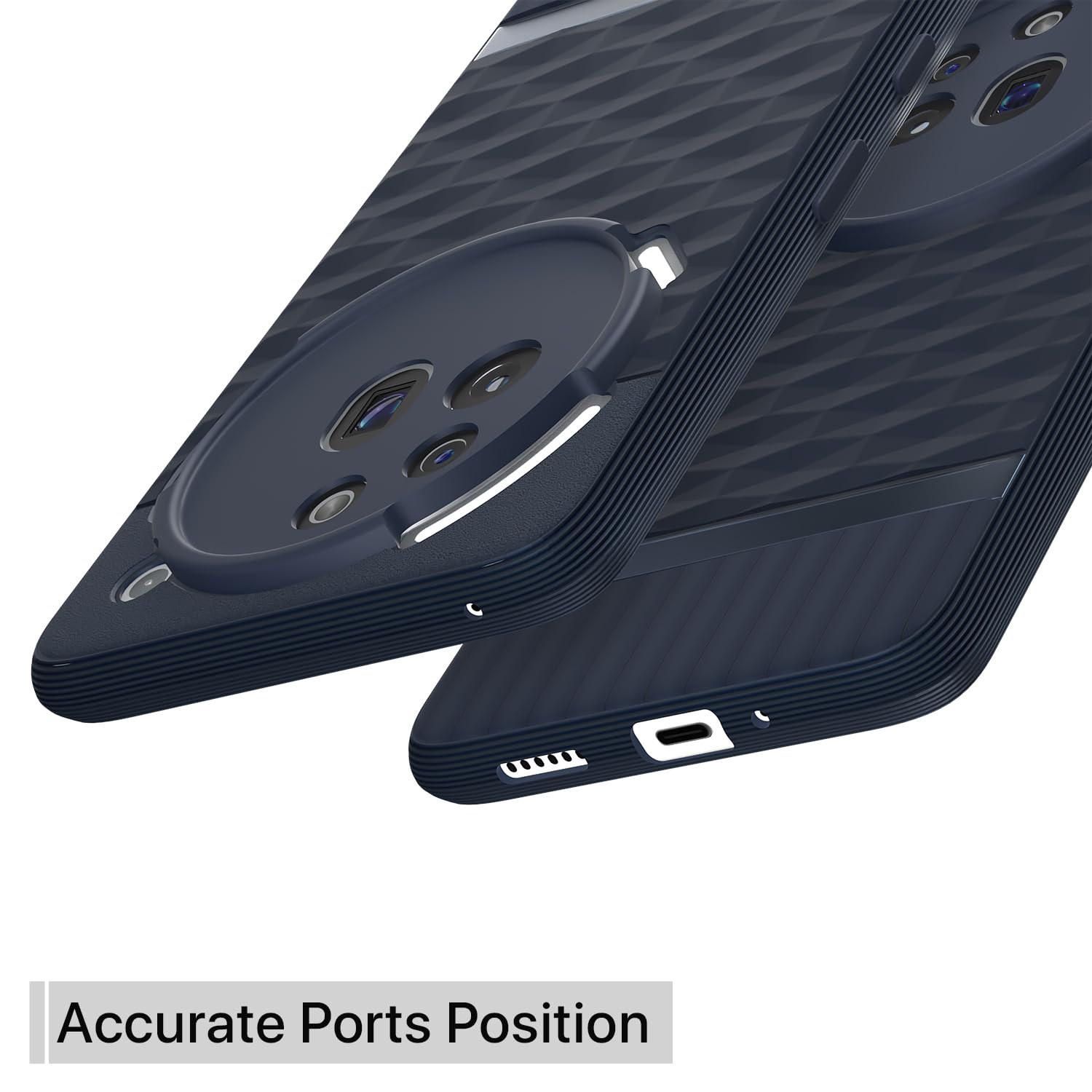 Pikkme Nothing Phone 3a Pro 5G Shockproof Soft Flexible Gencase Back cover (Blue)