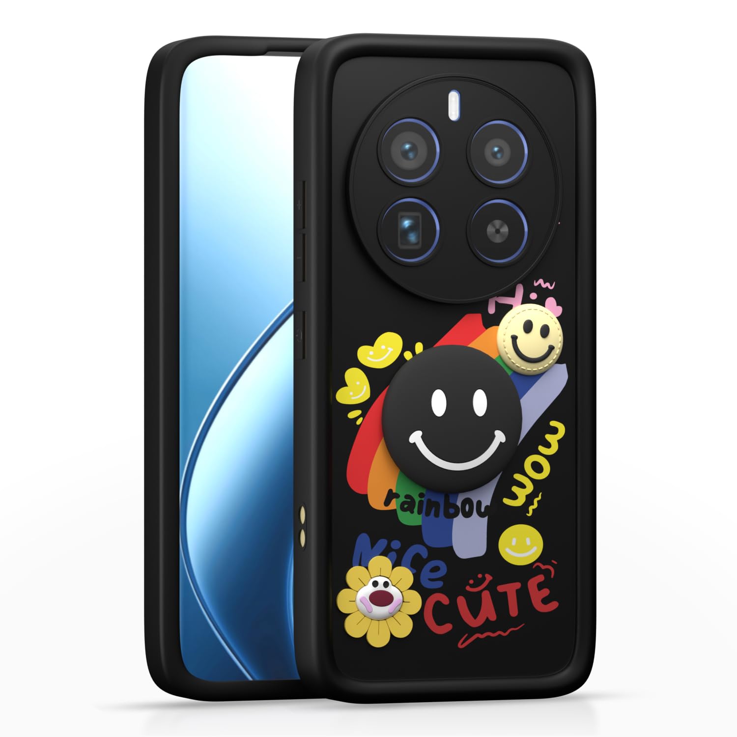 Pikkme Realme 12 Pro/12 Pro Plus 5G black back cover