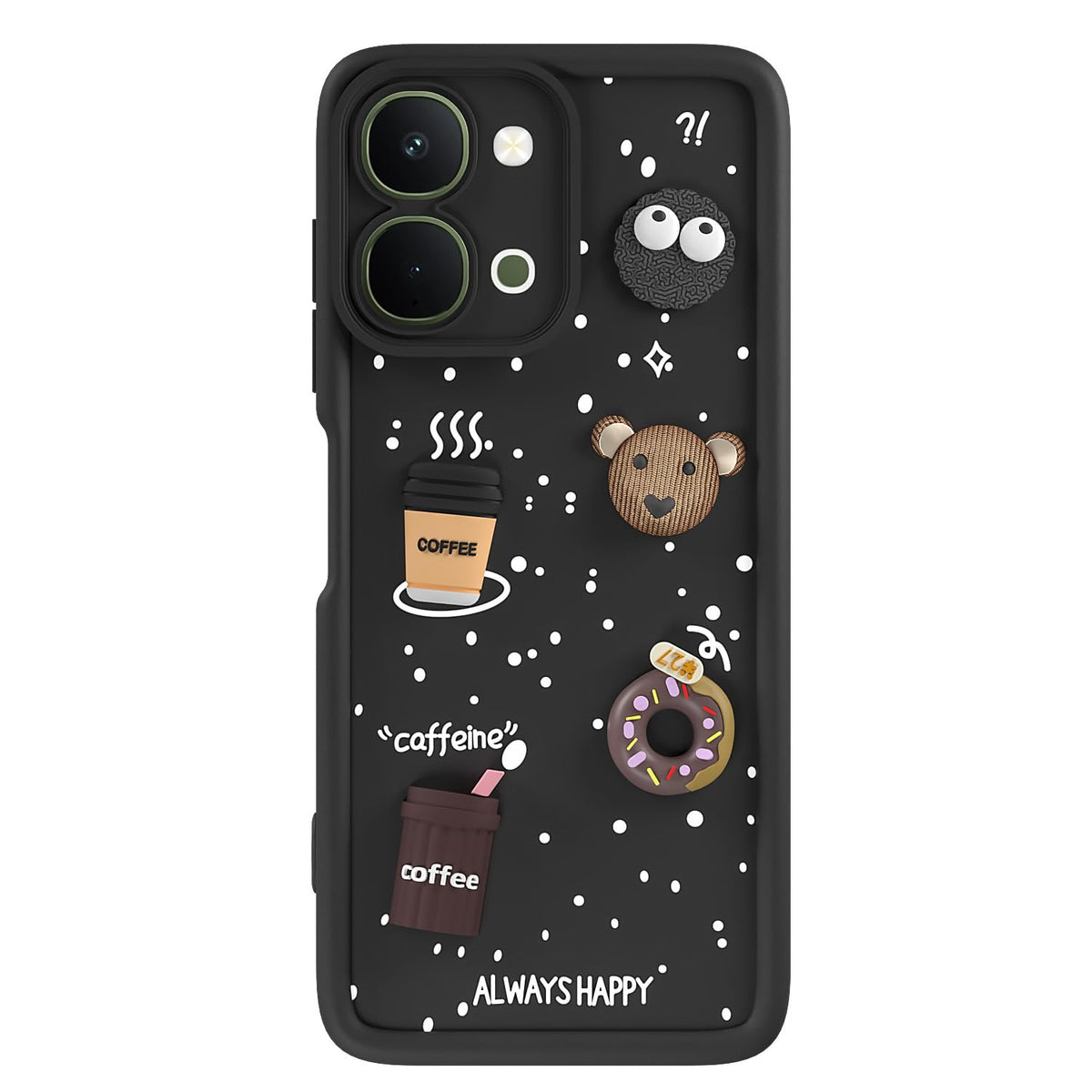 Pikkme black Silicone back cover for Vivo T5x/Y51 Pro/iQOO Z11x 5G/3D – photo 7