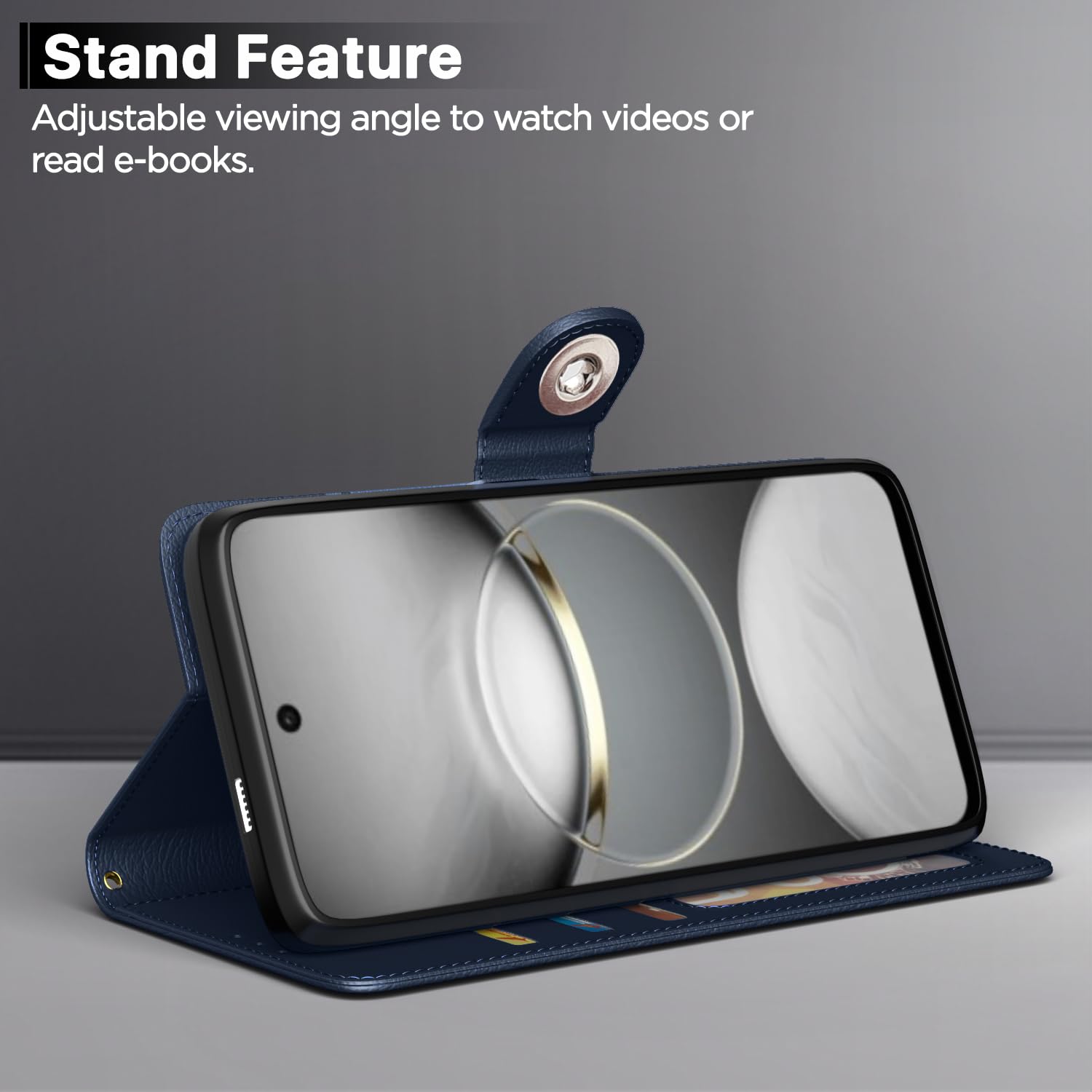 Tecno Spark 30C 5G mobile flip cover in blue by Pikkme – photo 3