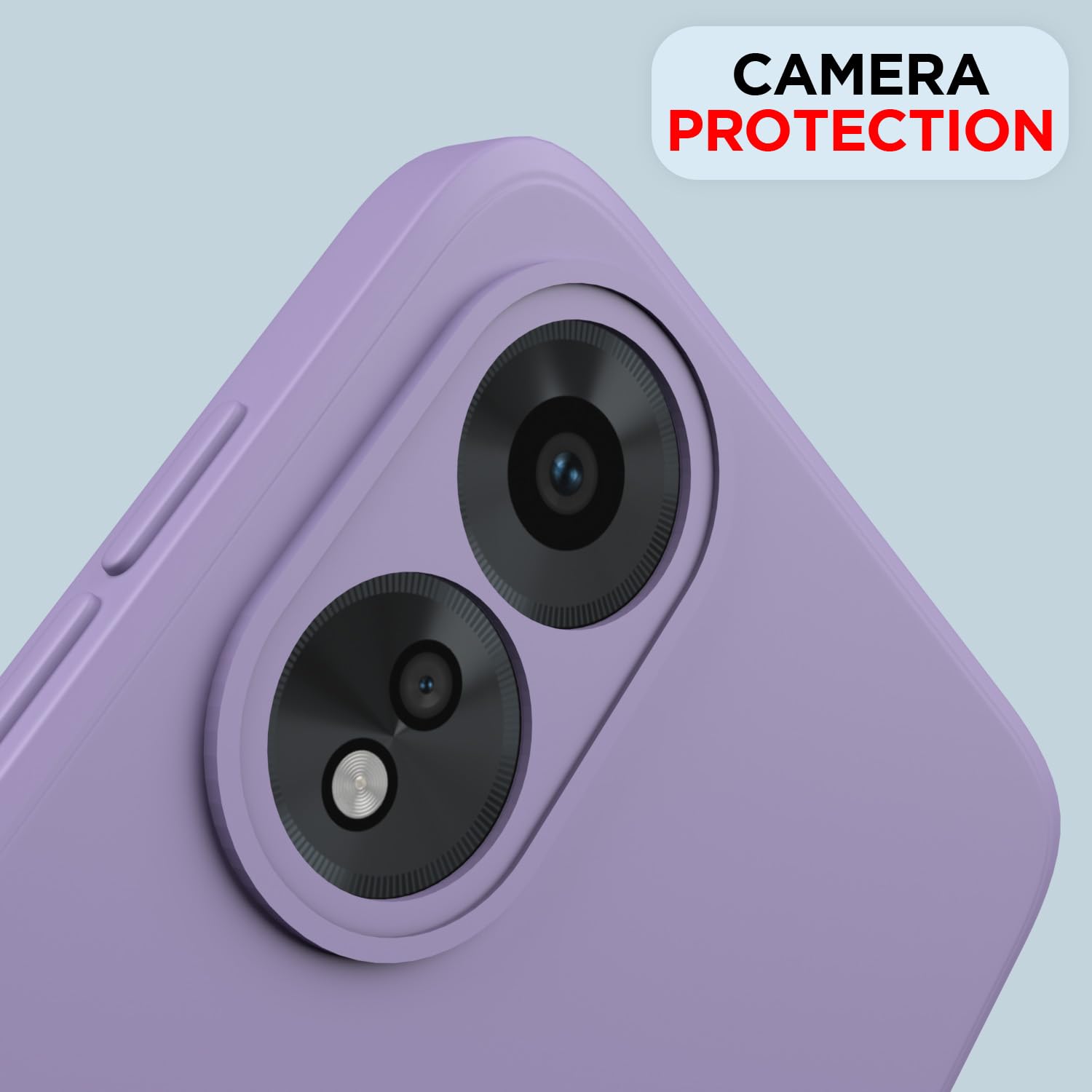 Pikkme Oppo A38 4G / Oppo A18 4G Liquid Silicone Back Cover | Purple
