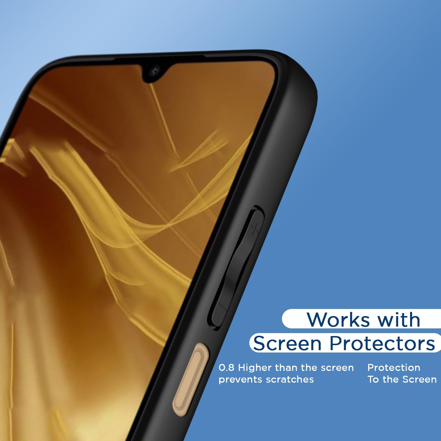 Pikkme Redmi A5 / Poco C71 Eagle 2 Shockproof Sleek Hybrid Armor Back Cover (Black)