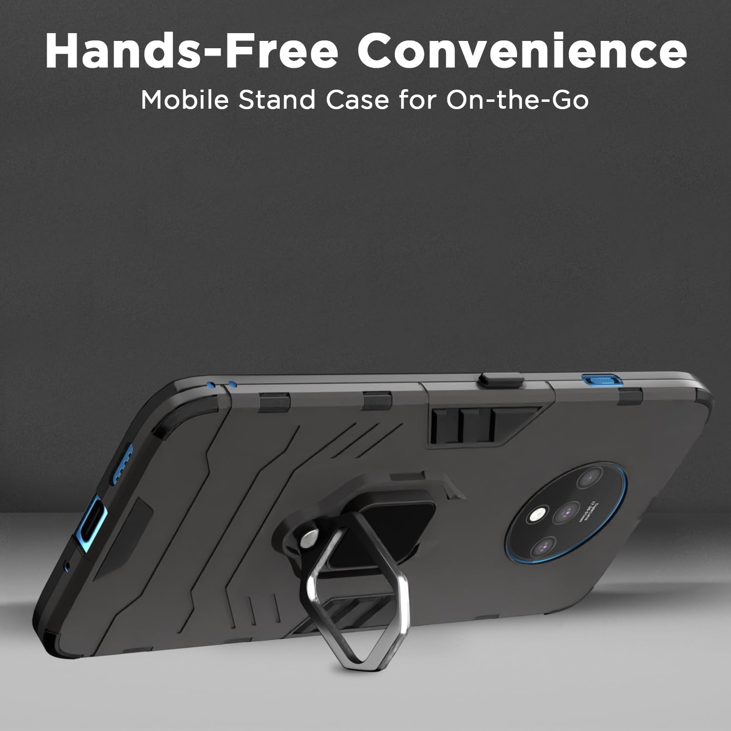 Pikkme OnePlus 7T D5 Tough Armor black phone cover – photo 6