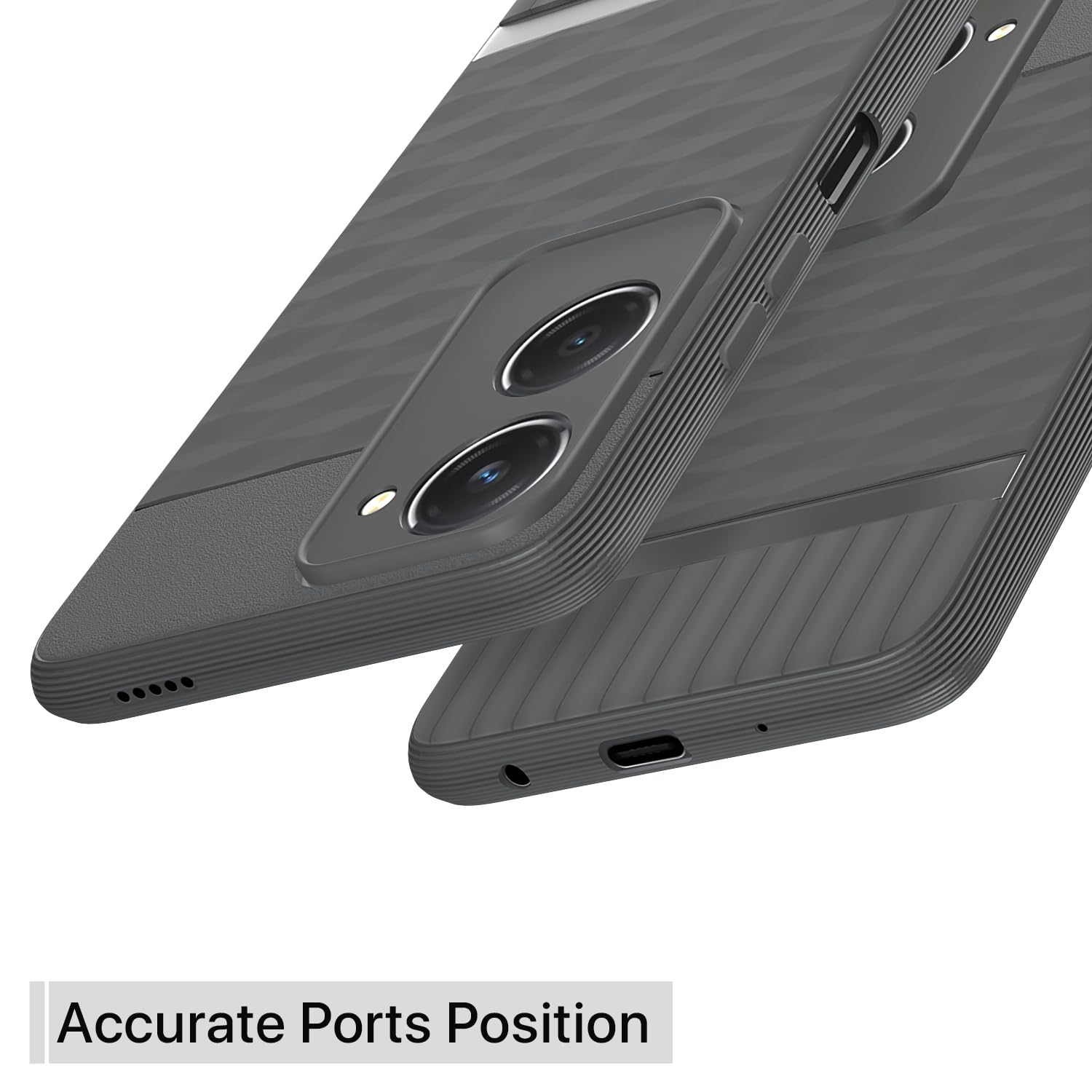 Pikkme iQOO Z9 Lite 5G / Vivo T3 Lite 5G / Vivo Y18 / Y18e / Y03 Gencase Back Cover (Grey)