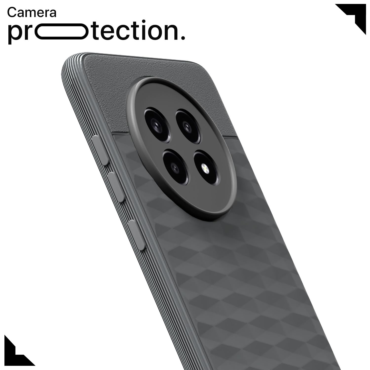 Pikkme Realme 13 Pro / 13 Pro Plus 5G Gencase Back Cover (Grey)