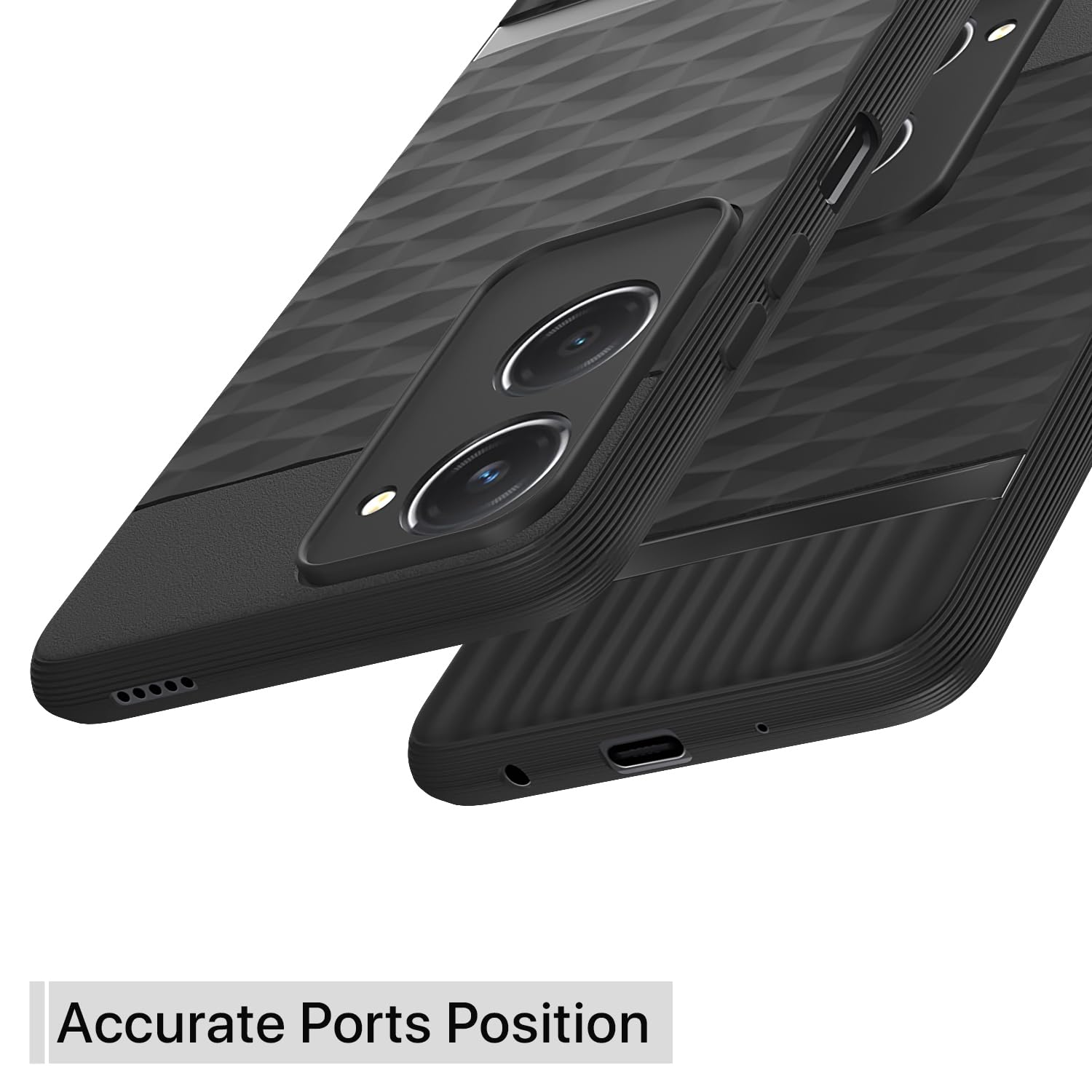 Pikkme iQOO Z9 Lite 5G / Vivo T3 Lite 5G / Vivo Y18 / Y18e / Y03 Gencase Back Cover (Black)