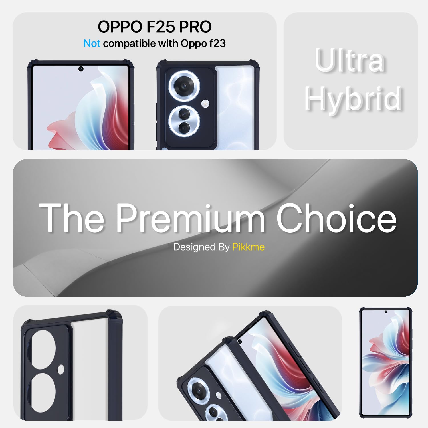 OPPO F25 Pro 5G Clear back cover in blue by Pikkme – photo 3