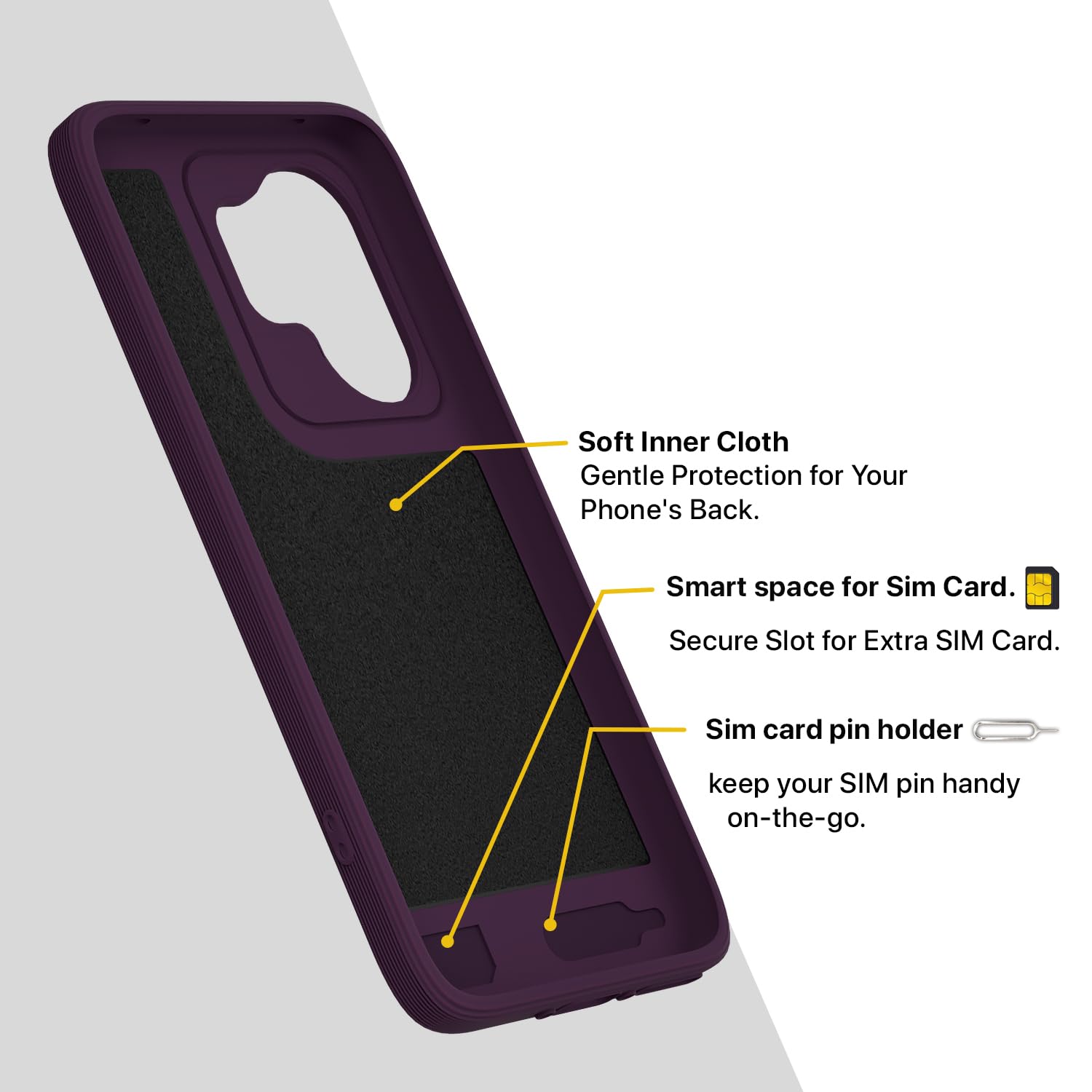 Pikkme purple MagSafe mobile cover for Vivo V60/V60e 5G/T4 Pro – photo 6