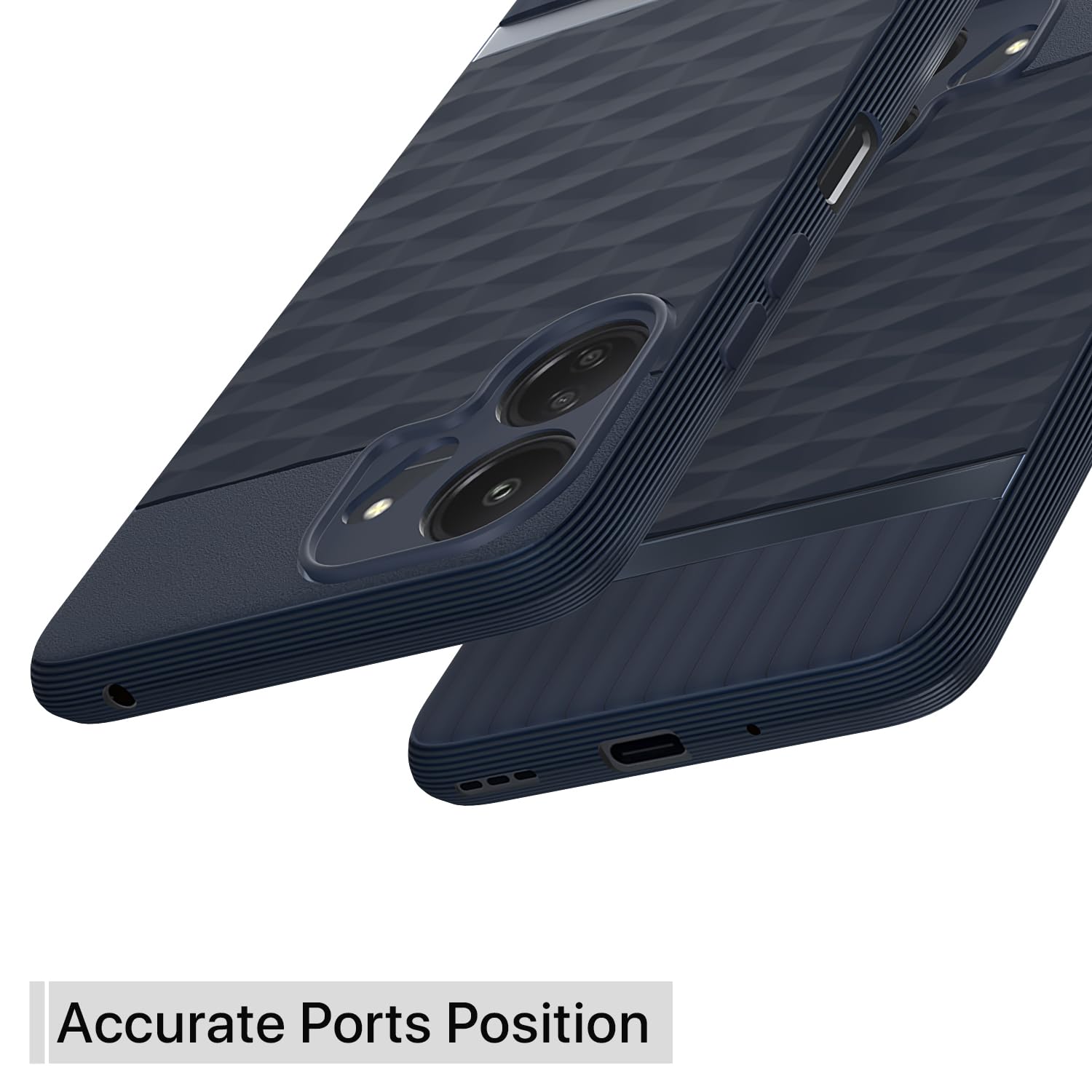 Pikkme Redmi 13c 4G / Redmi 13c 5G / Poco C65 Gencase Back Cover (Blue)