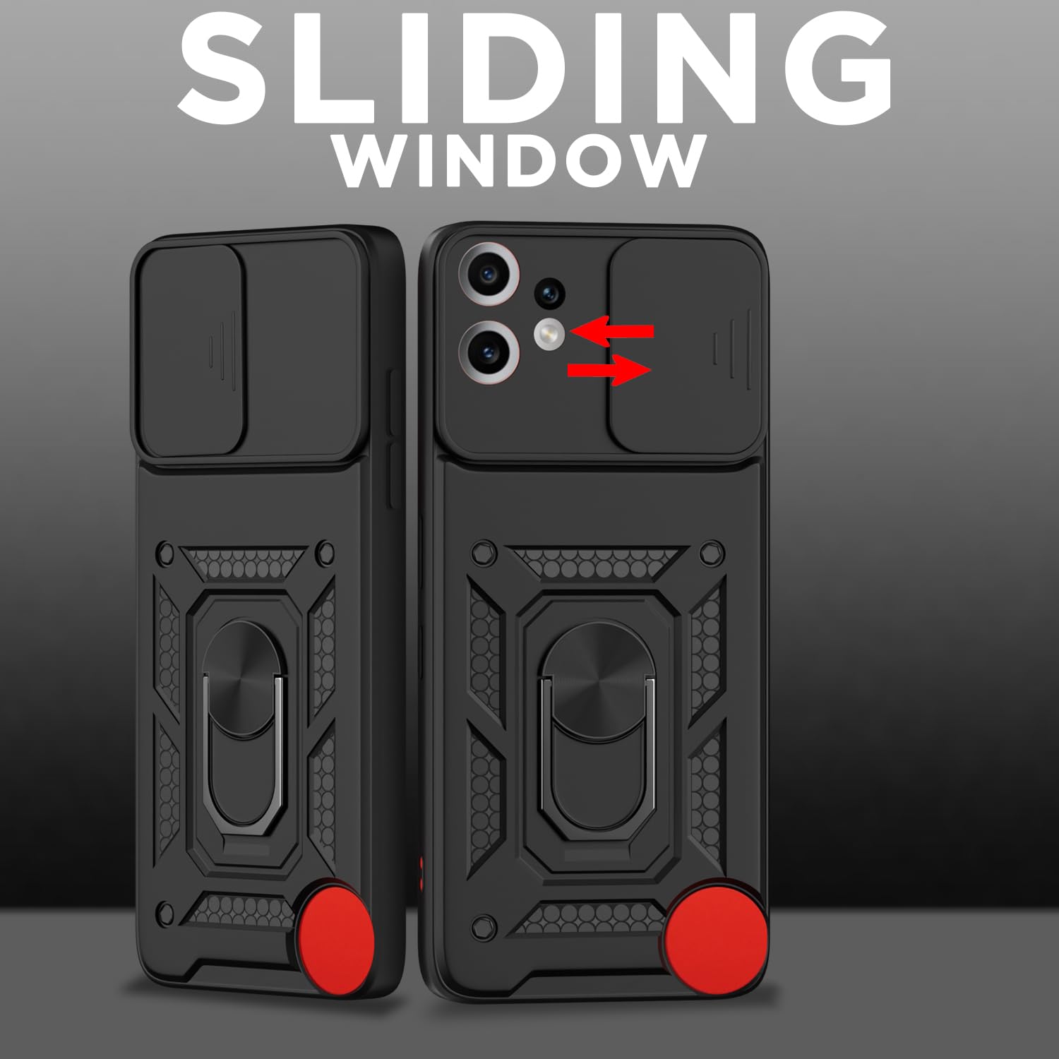 CMF Phone 2 Pro 5G/360 D10 Camera Shield back cover in black by Pikkme – photo 2
