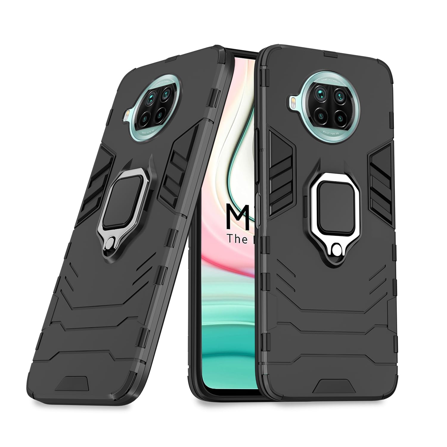 MI 10i 5G mobile cover in black by Pikkme