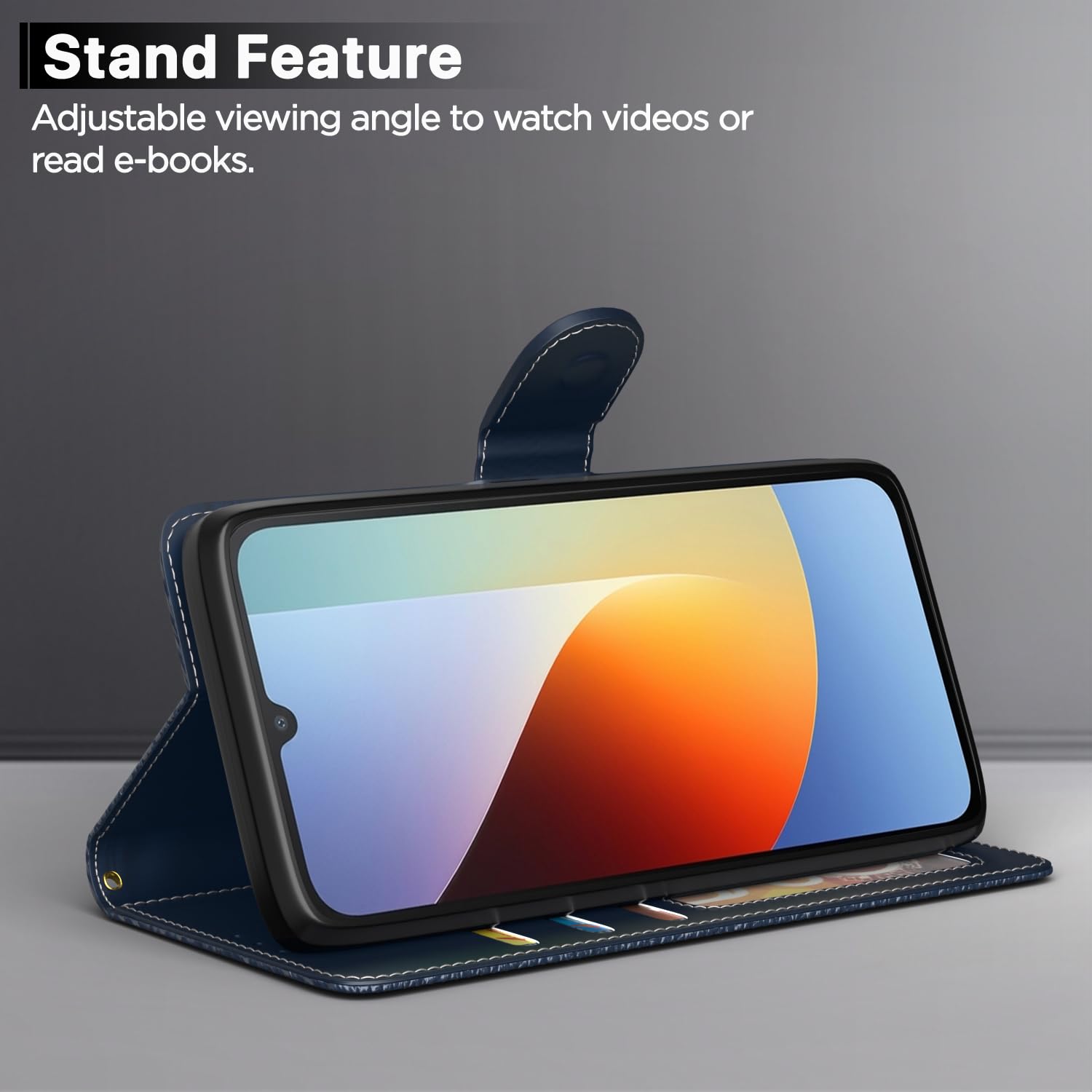 Pikkme Redmi A7 Pro/Poco C85x 5G blue flip cover – photo 3