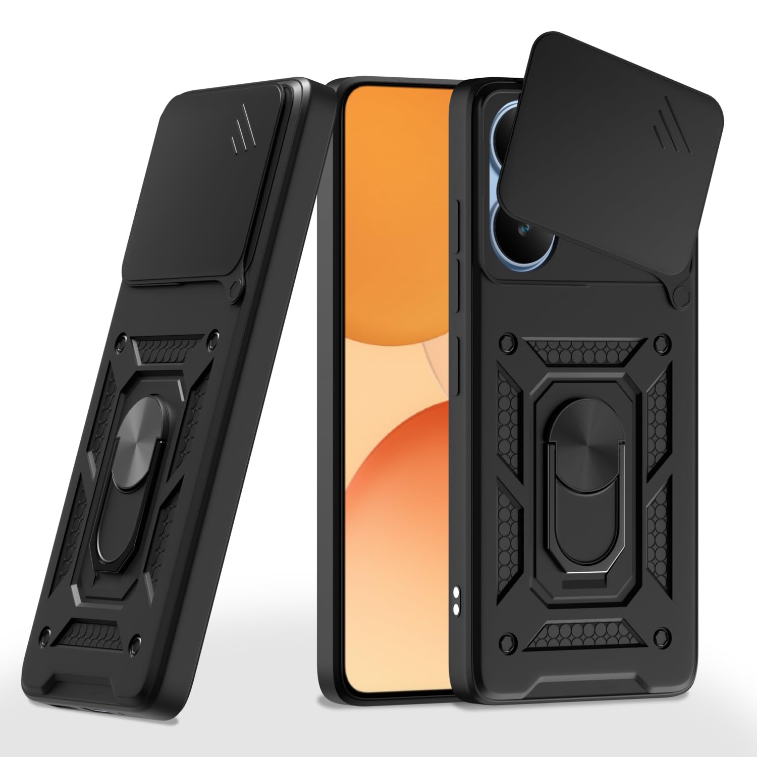 Realme P4 5G phone cover in black by Pikkme